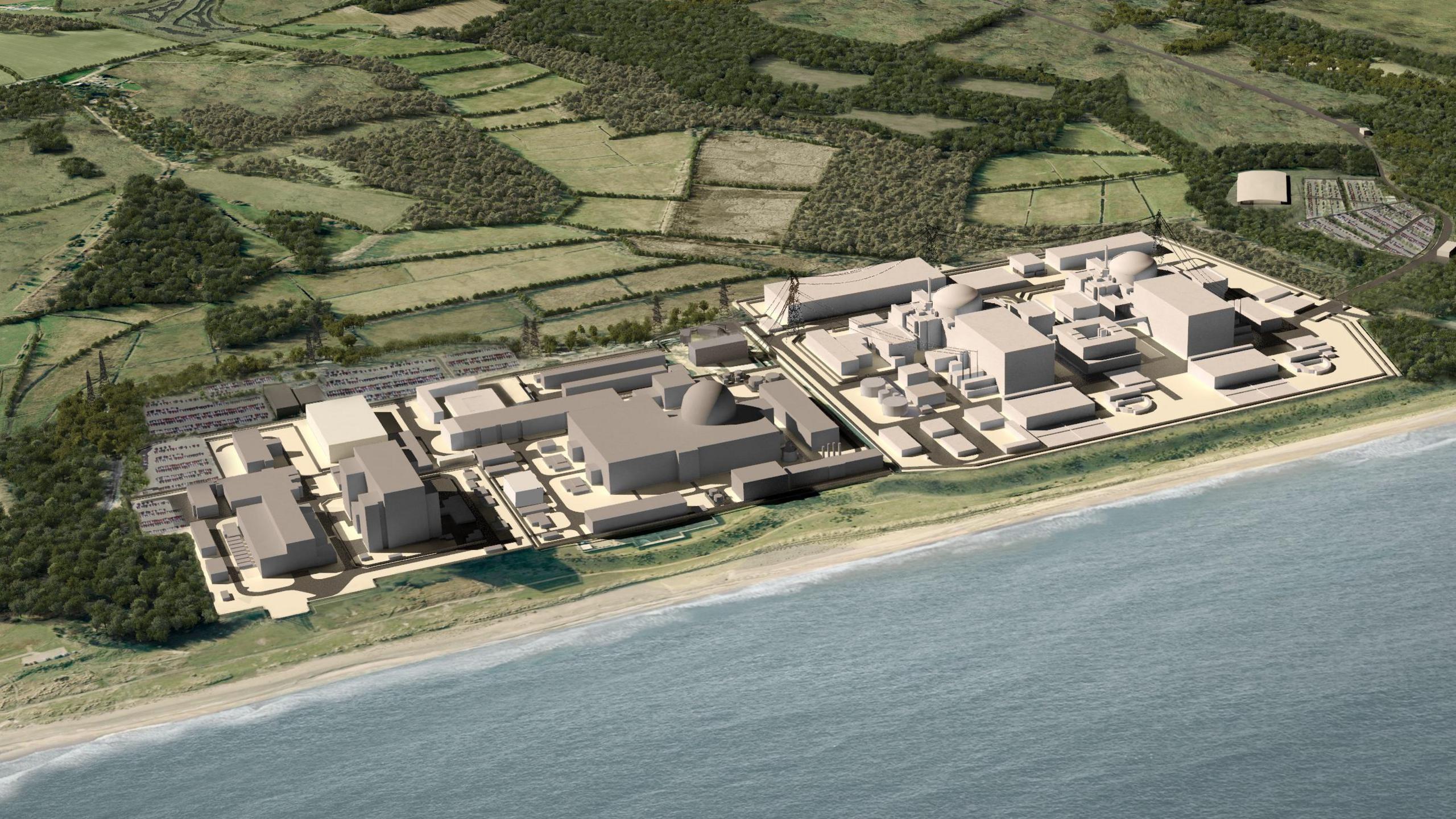 Computer image of Sizewell C