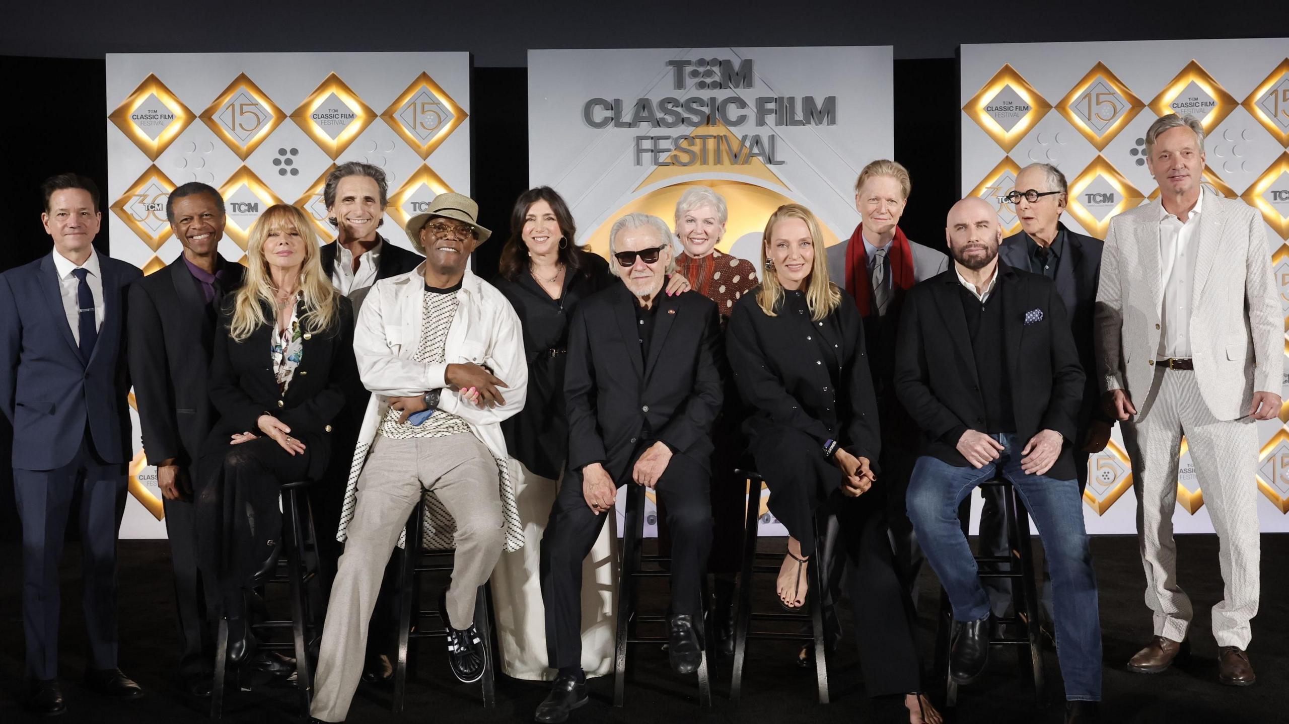 Members of the cast and crew of Pulp Fiction reconvened in April 2024 at the TCM Class Film Festival in Los Angeles.