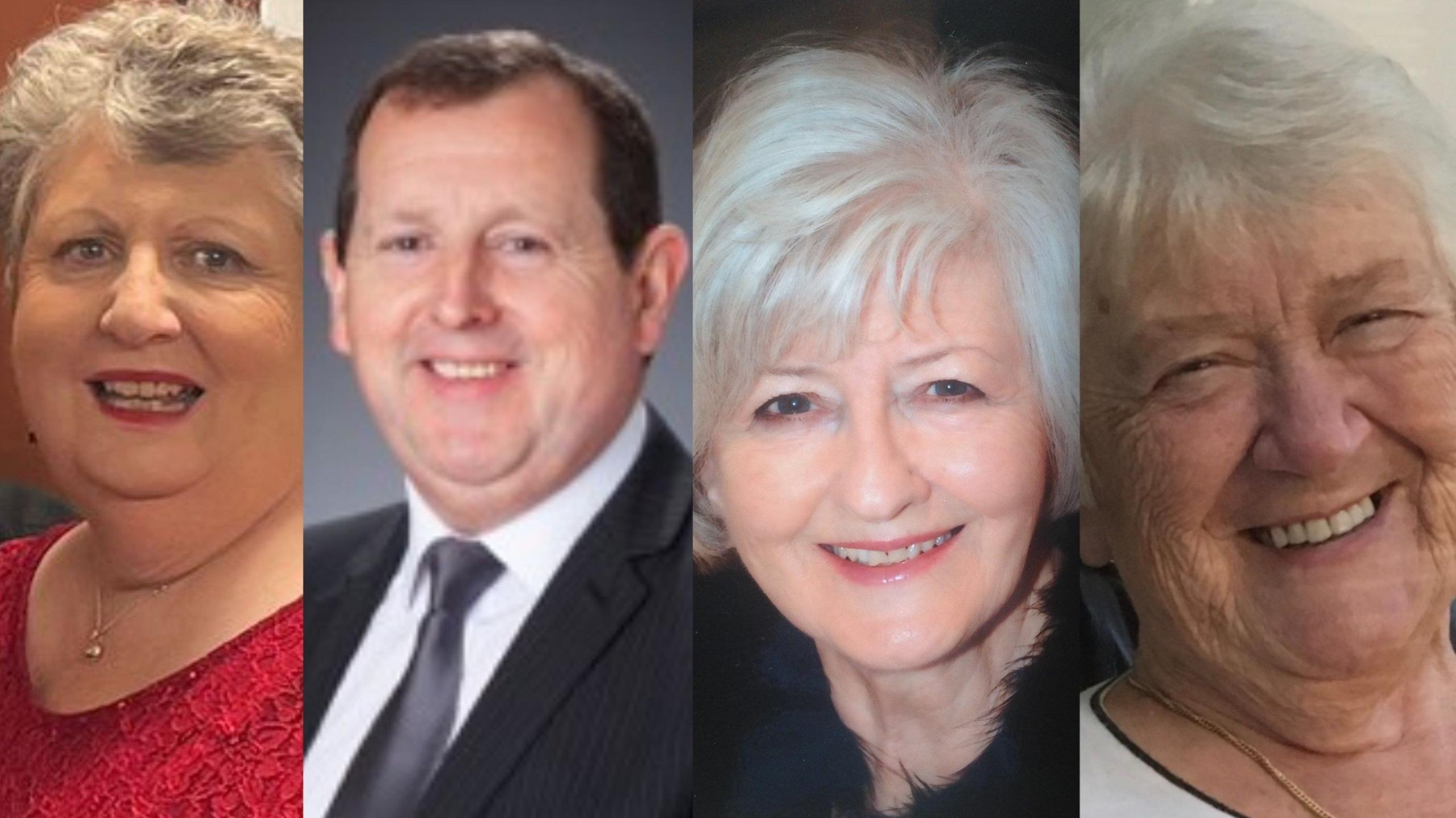 Janet Jones, Wayne Pedrick, Menna Bennett Joynson a Davida Lewis