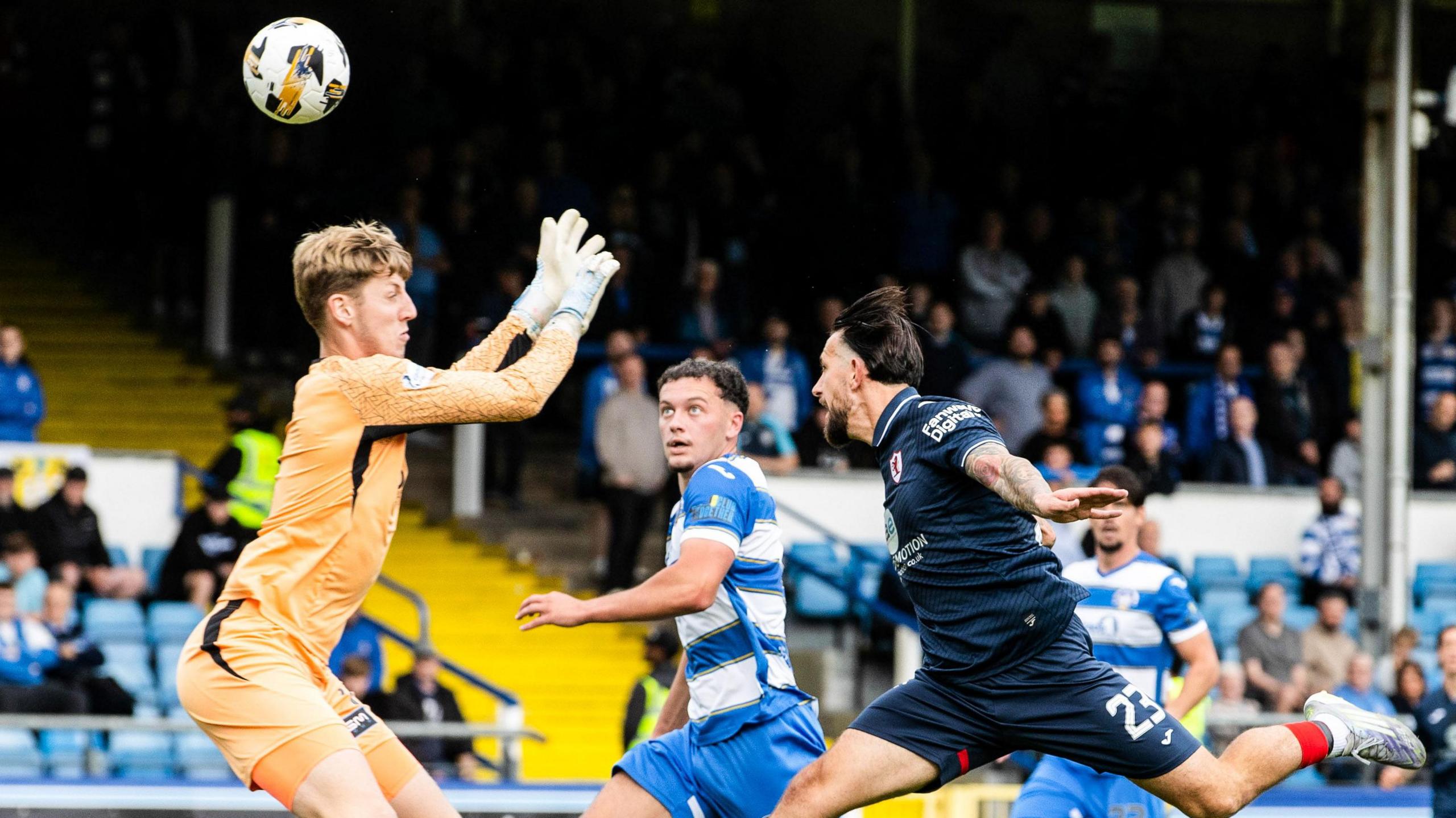 Dylan Easton scores for Raith Rovers against Greenock Morton