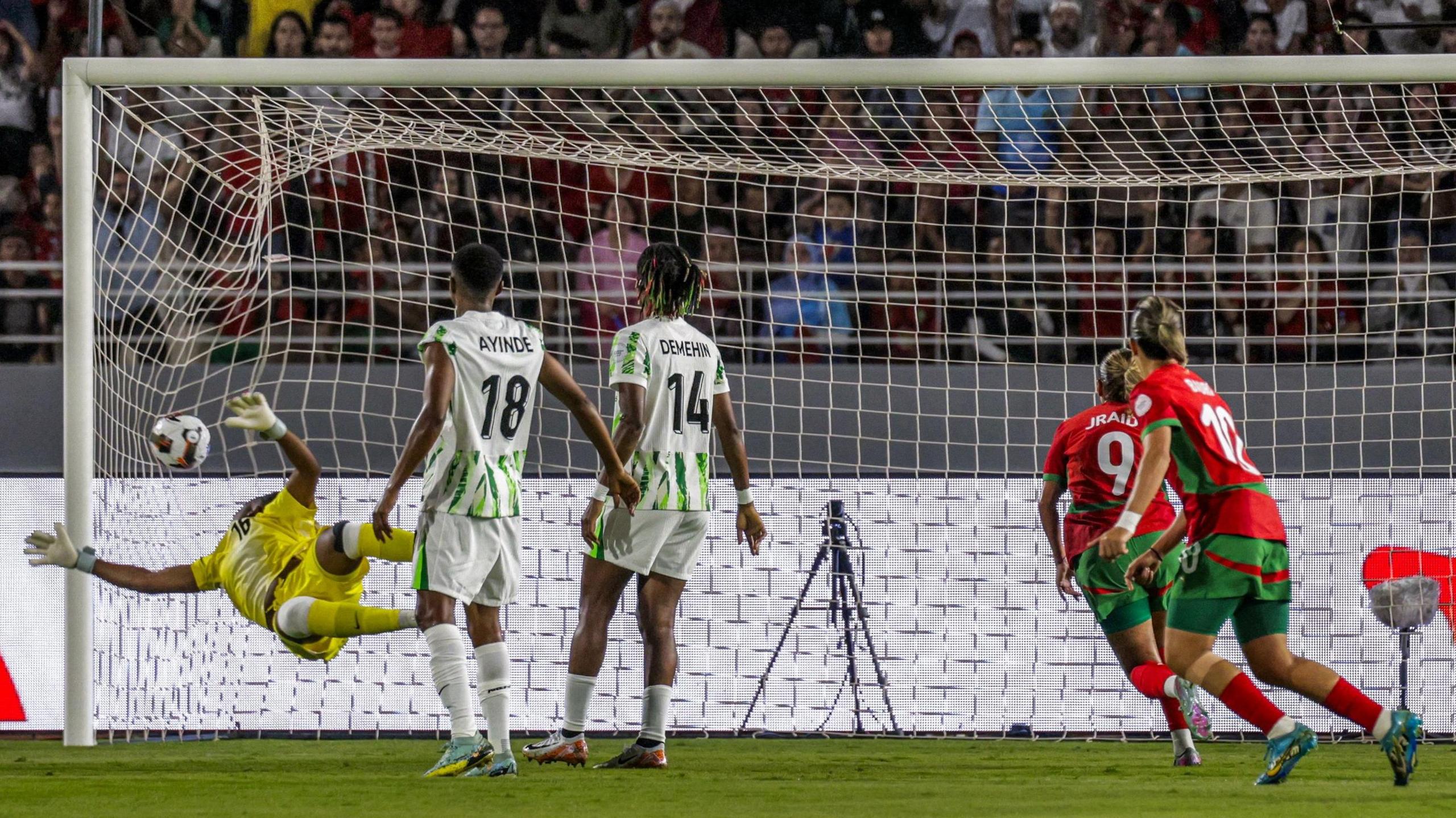 Ghizlane Chebbak's goal for Morocco sails in