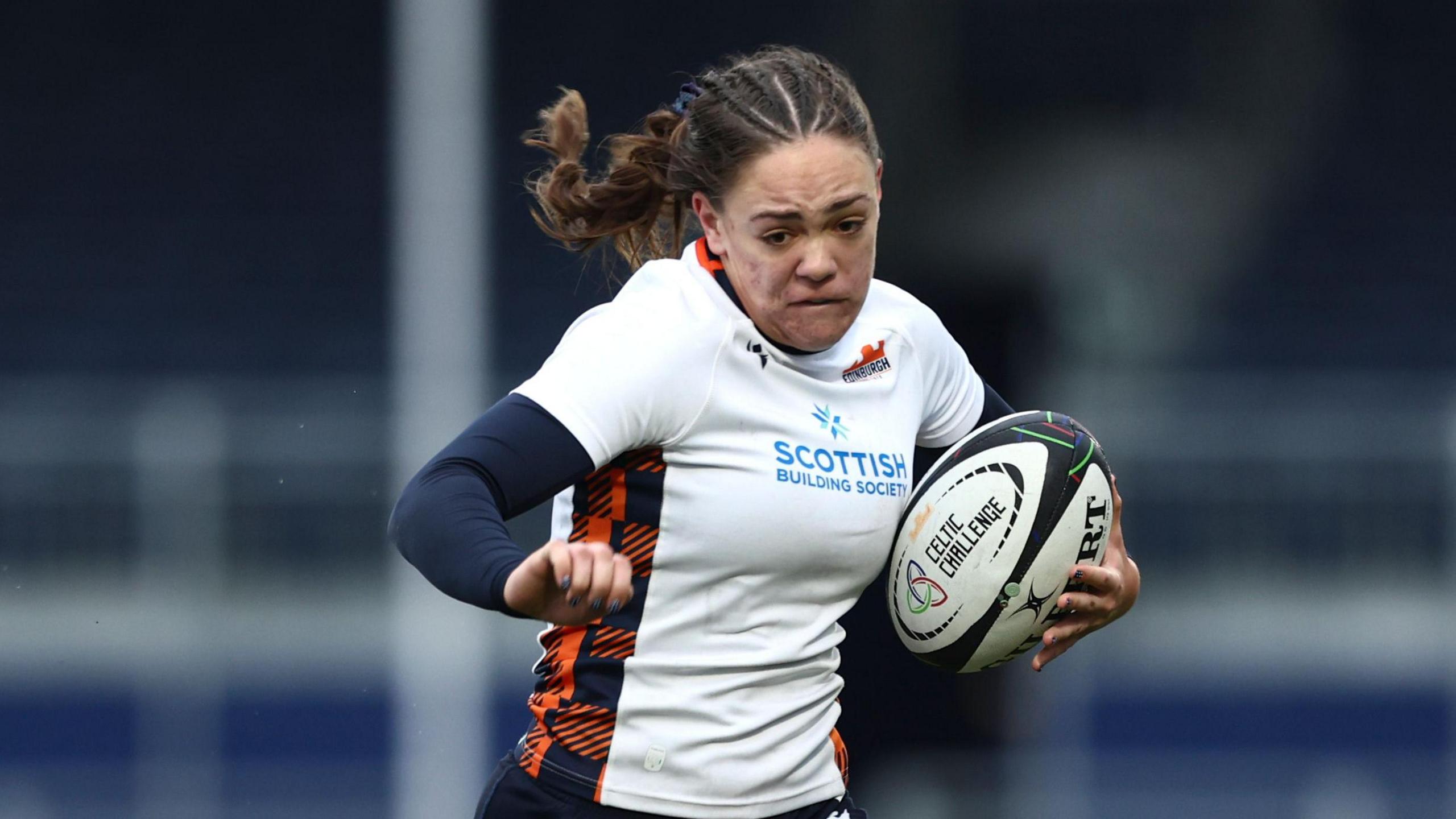 Hannah Walker in action for Edinburgh