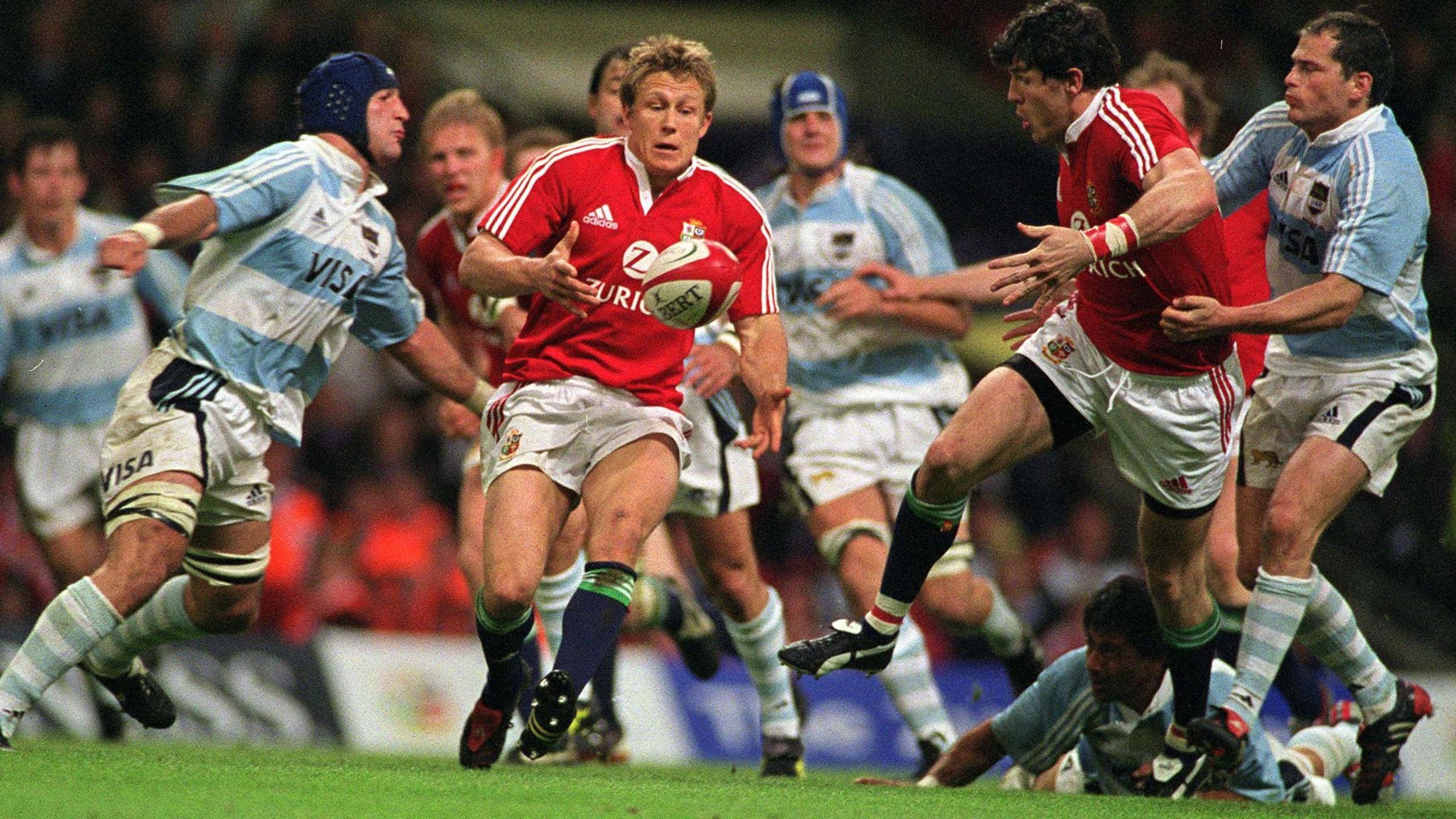 Jonny Wilkinson playing for the Lions