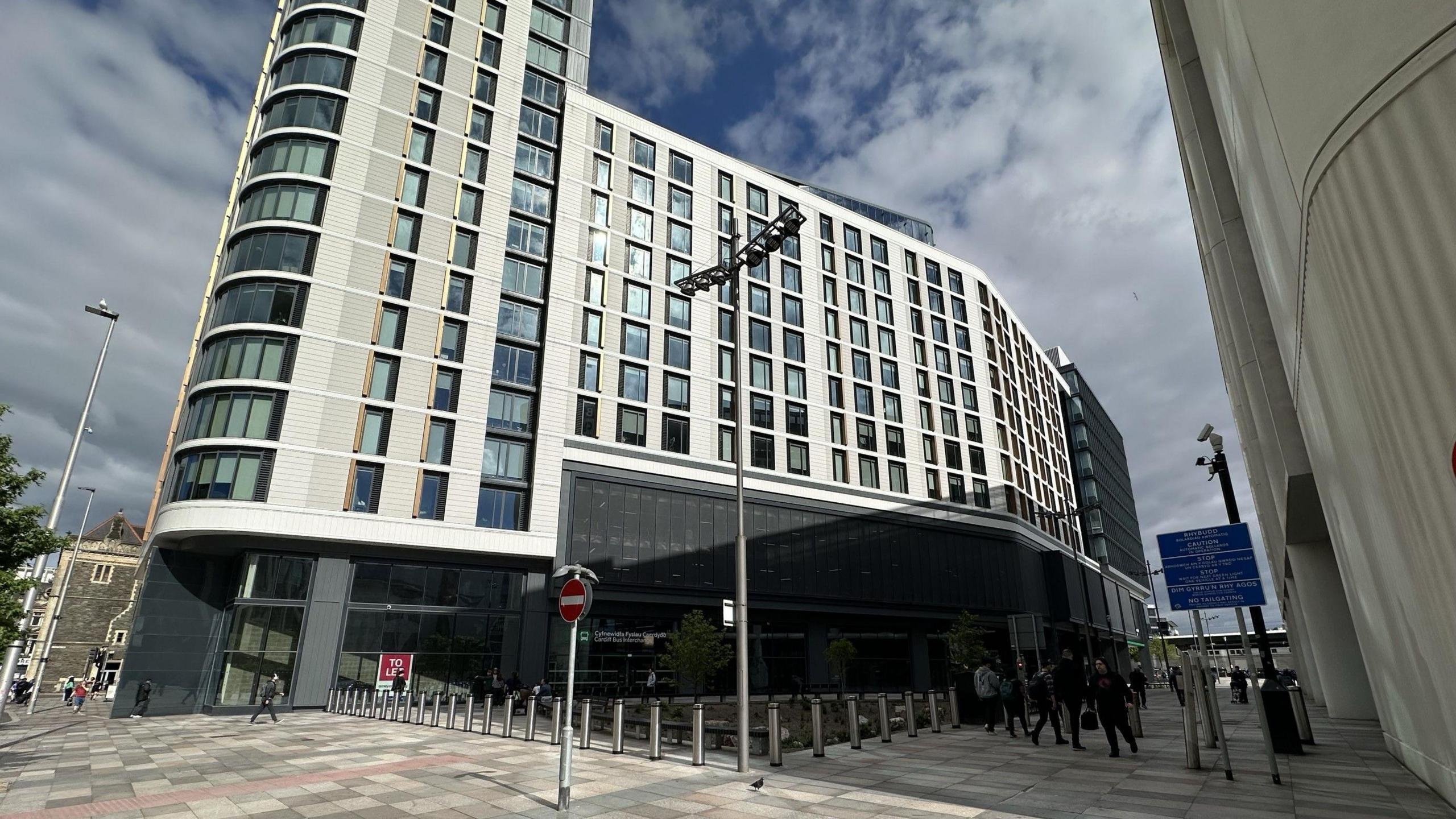 The new bus interchange, which will also house shops and apartments