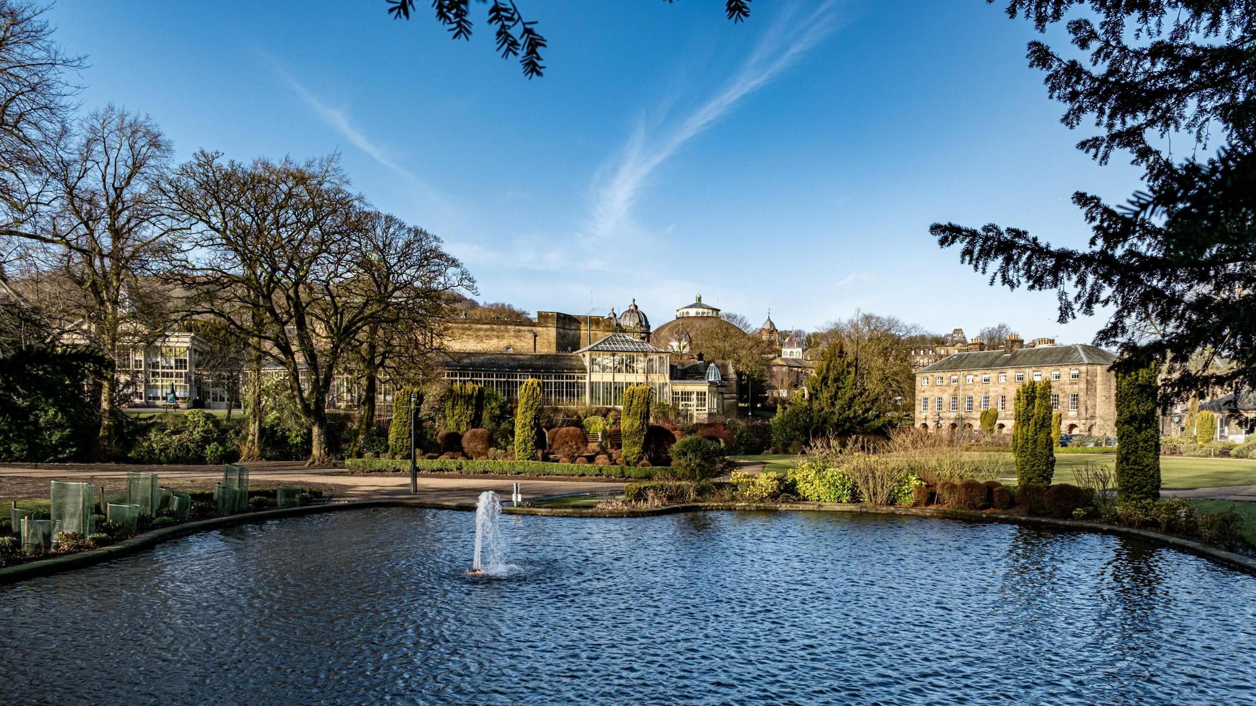 General view of Buxton's Pavilion Gardens