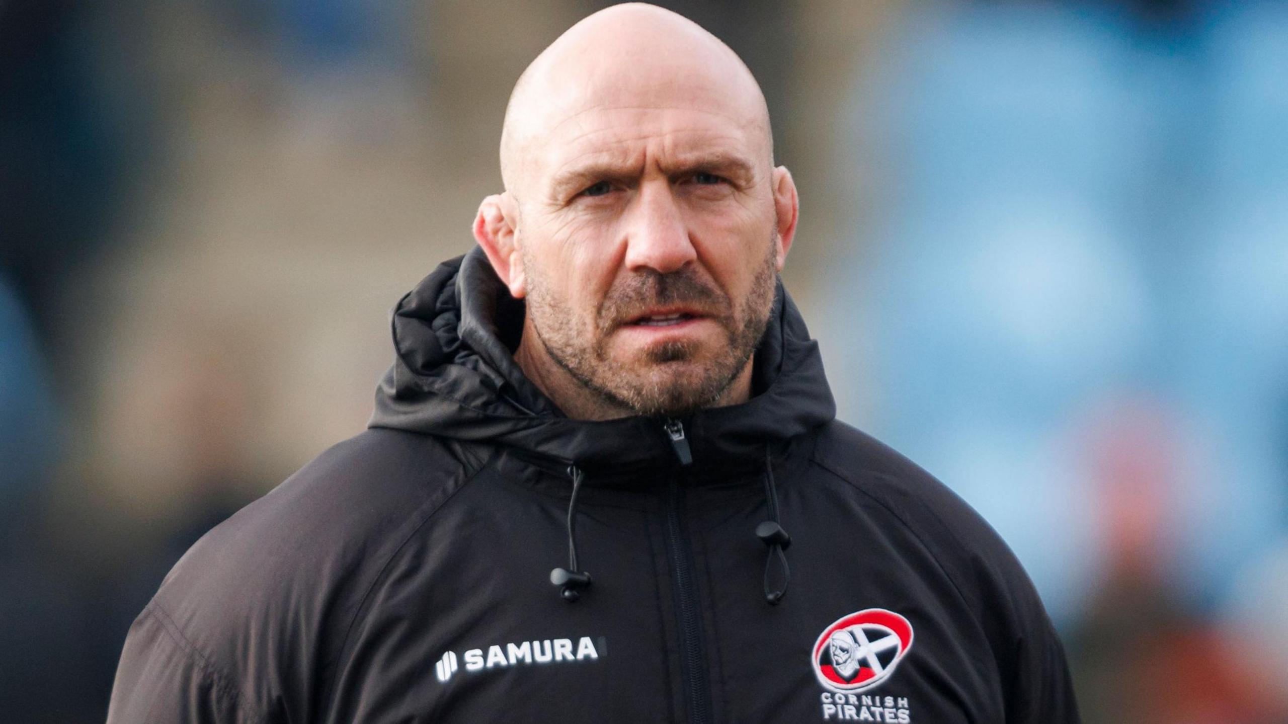Cornish Pirates joint-head coach Alan Paver on the touchline
