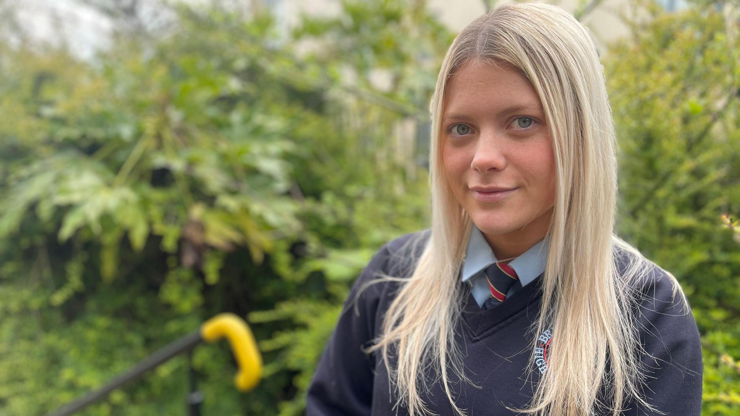 Lily at  Brighouse High School in West Yorkshire