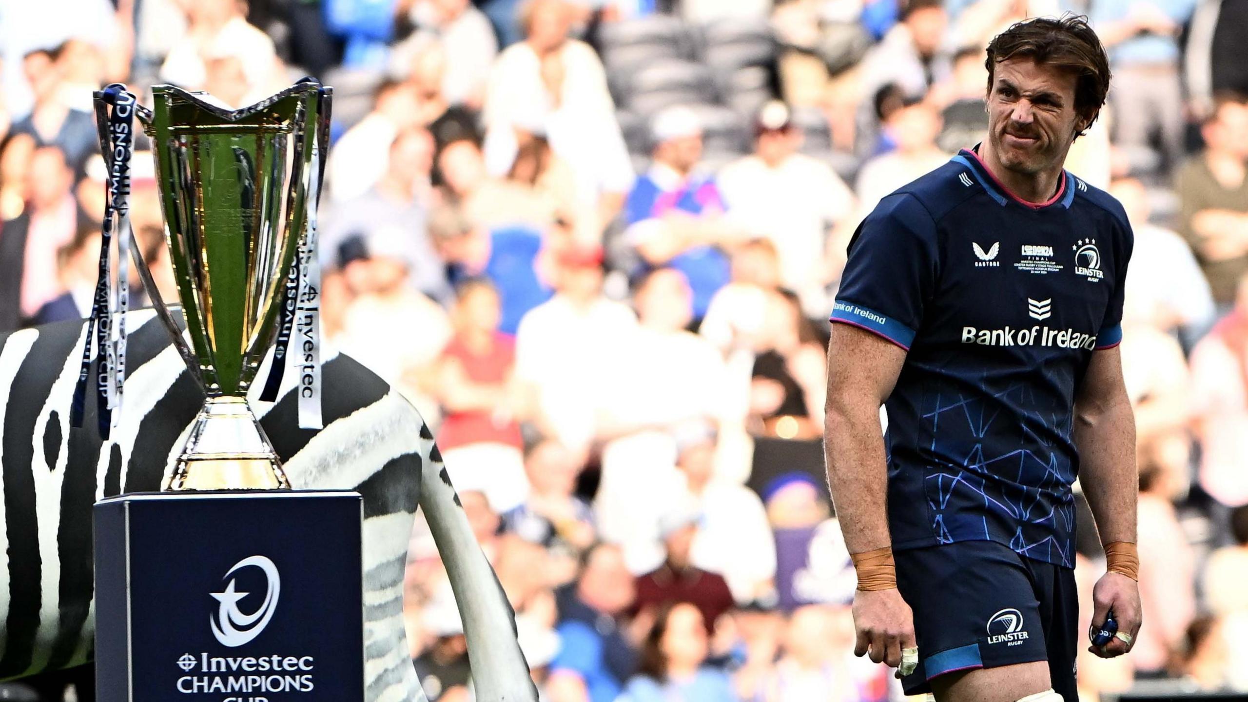 Ryan Baird looks dejected at the Champions Cup