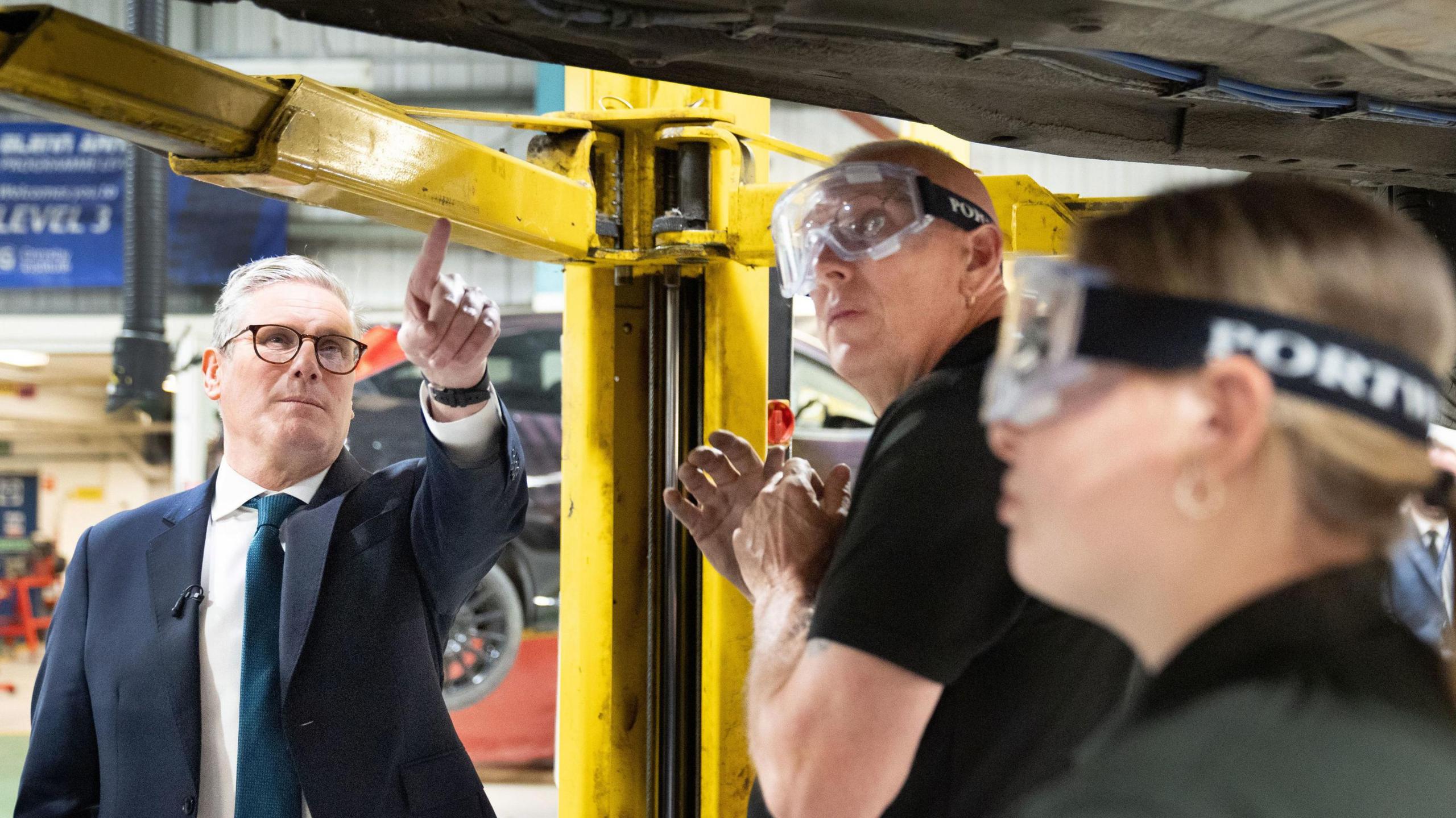 Labour leader Sir Keir Starmer visits Grimsby Institute