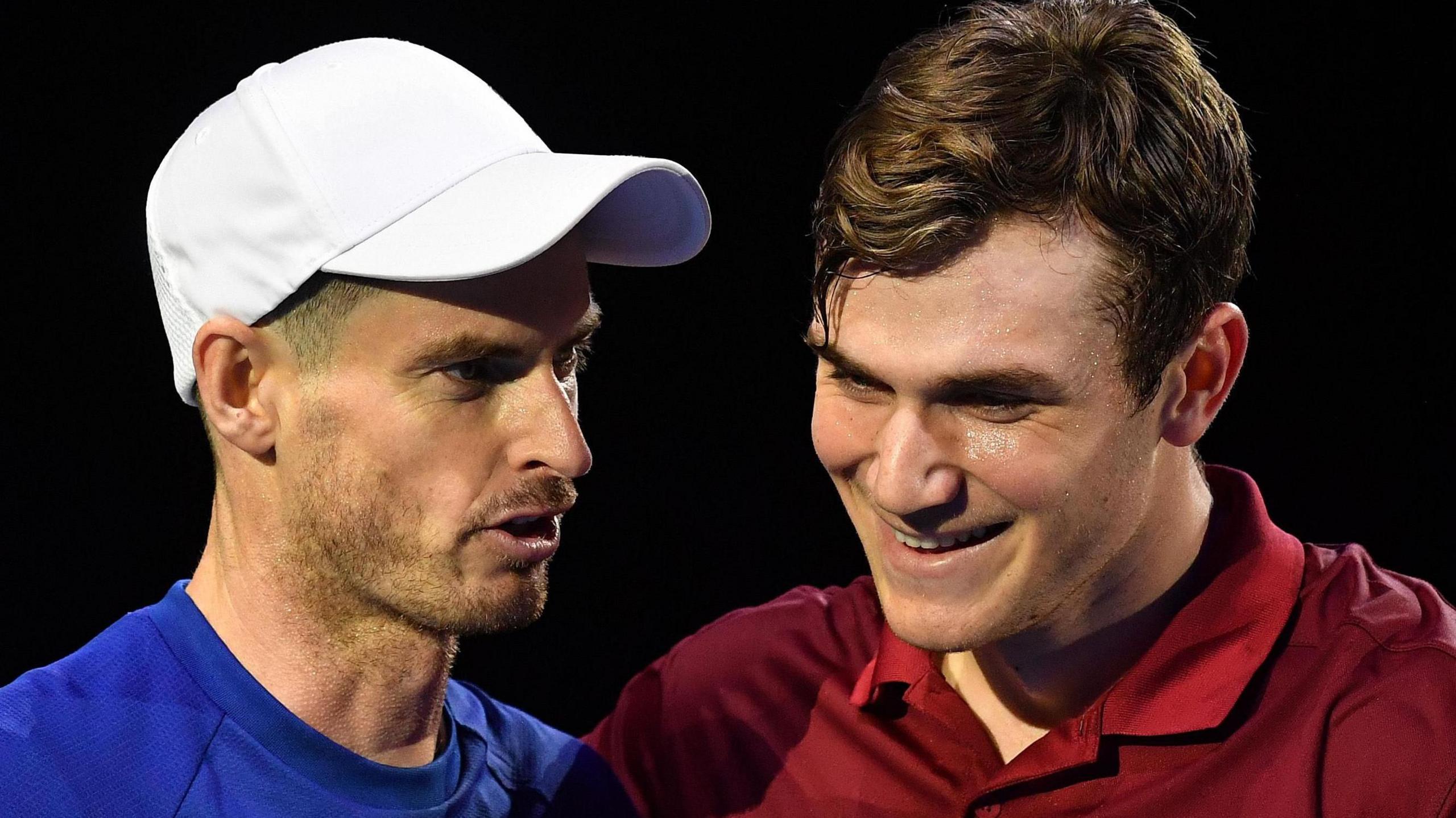 Andy Murray and Jack Draper talking