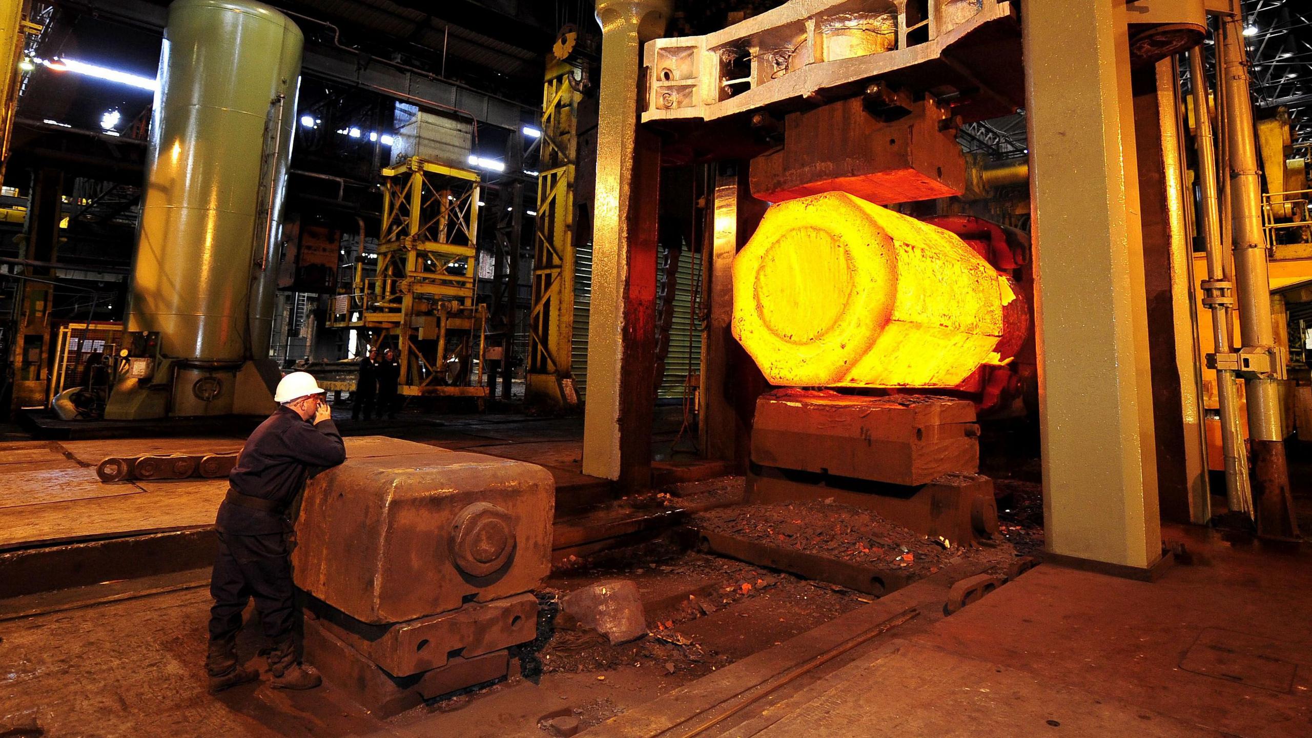 The Forge Shop at Sheffield Forgemasters International.