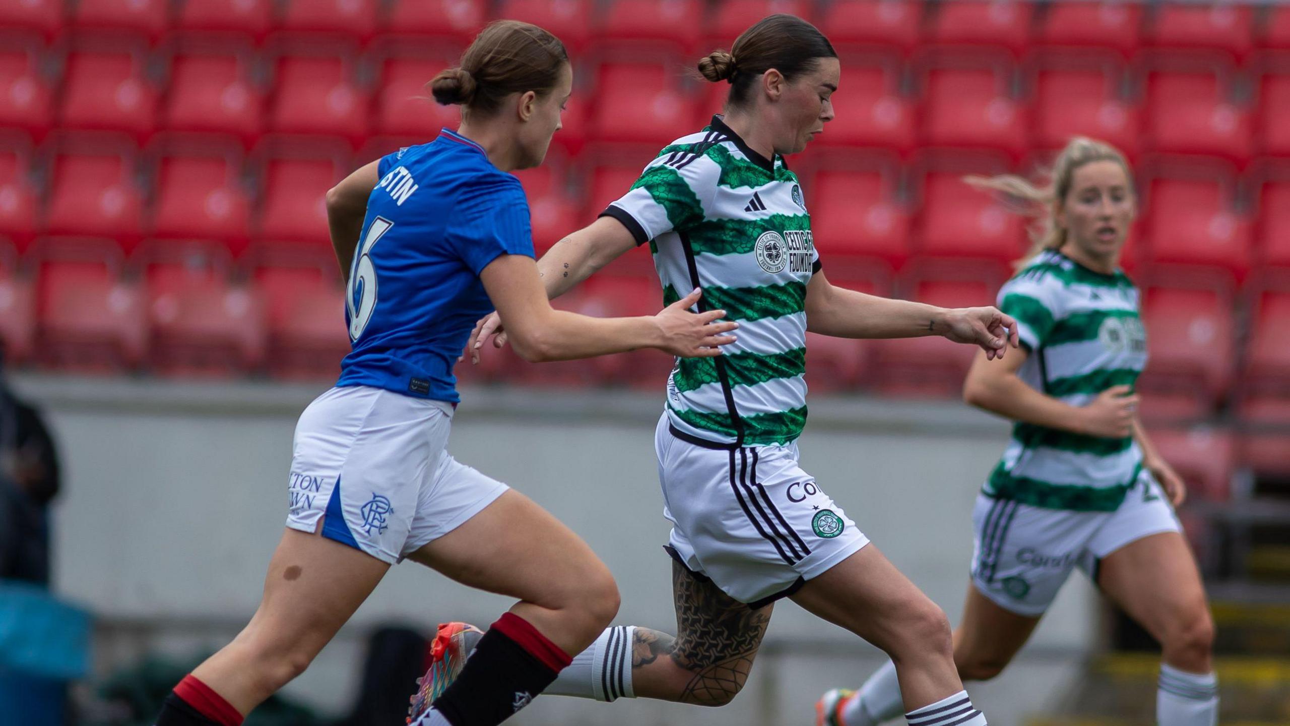 Rangers v Celtic at Broadwood