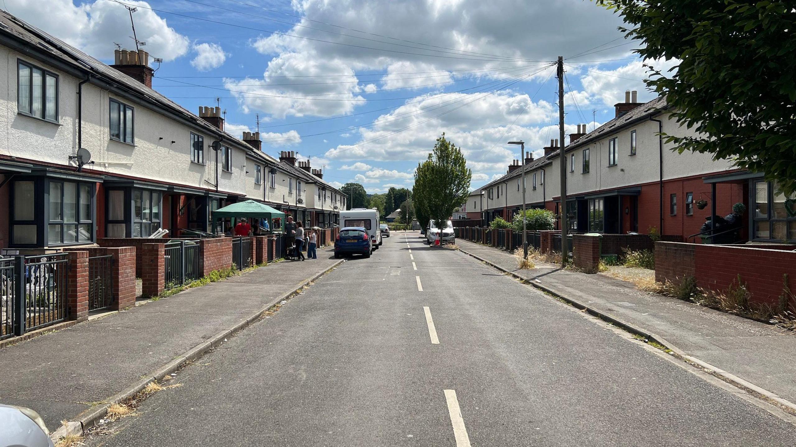 Hudson Street in Cheltenham on a sunny day