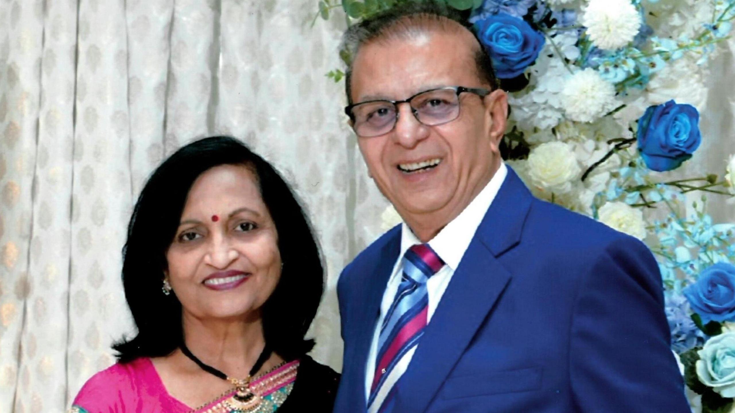 Shobhana Patel (left) and Ashok Patel