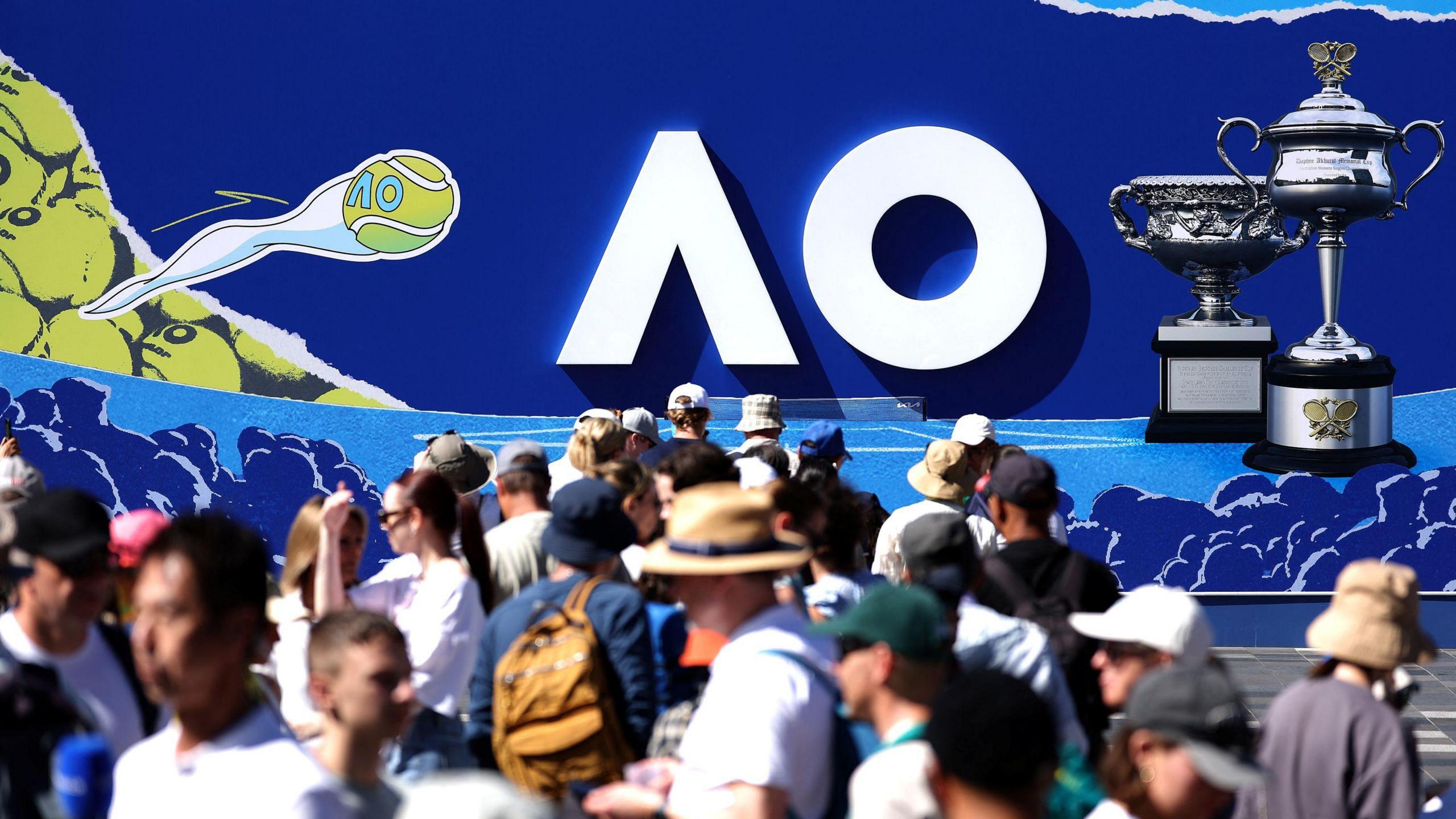 Fans at the Australian Open