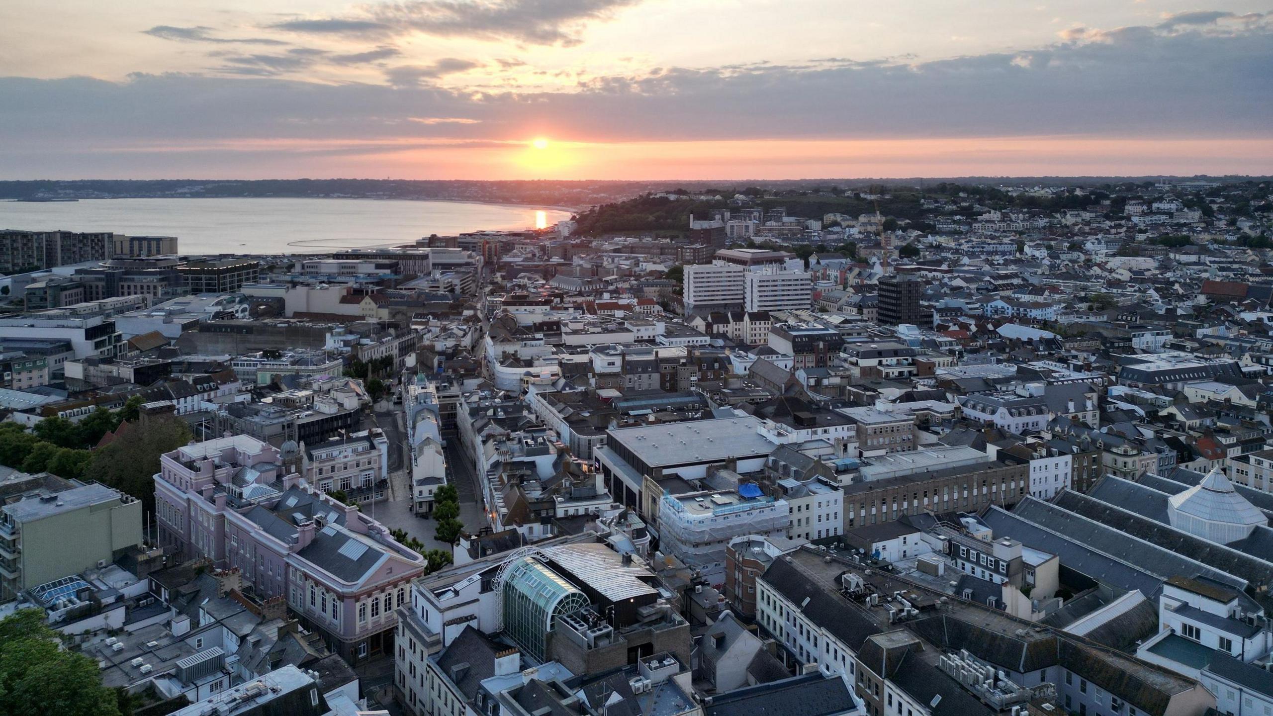 St Helier from the air