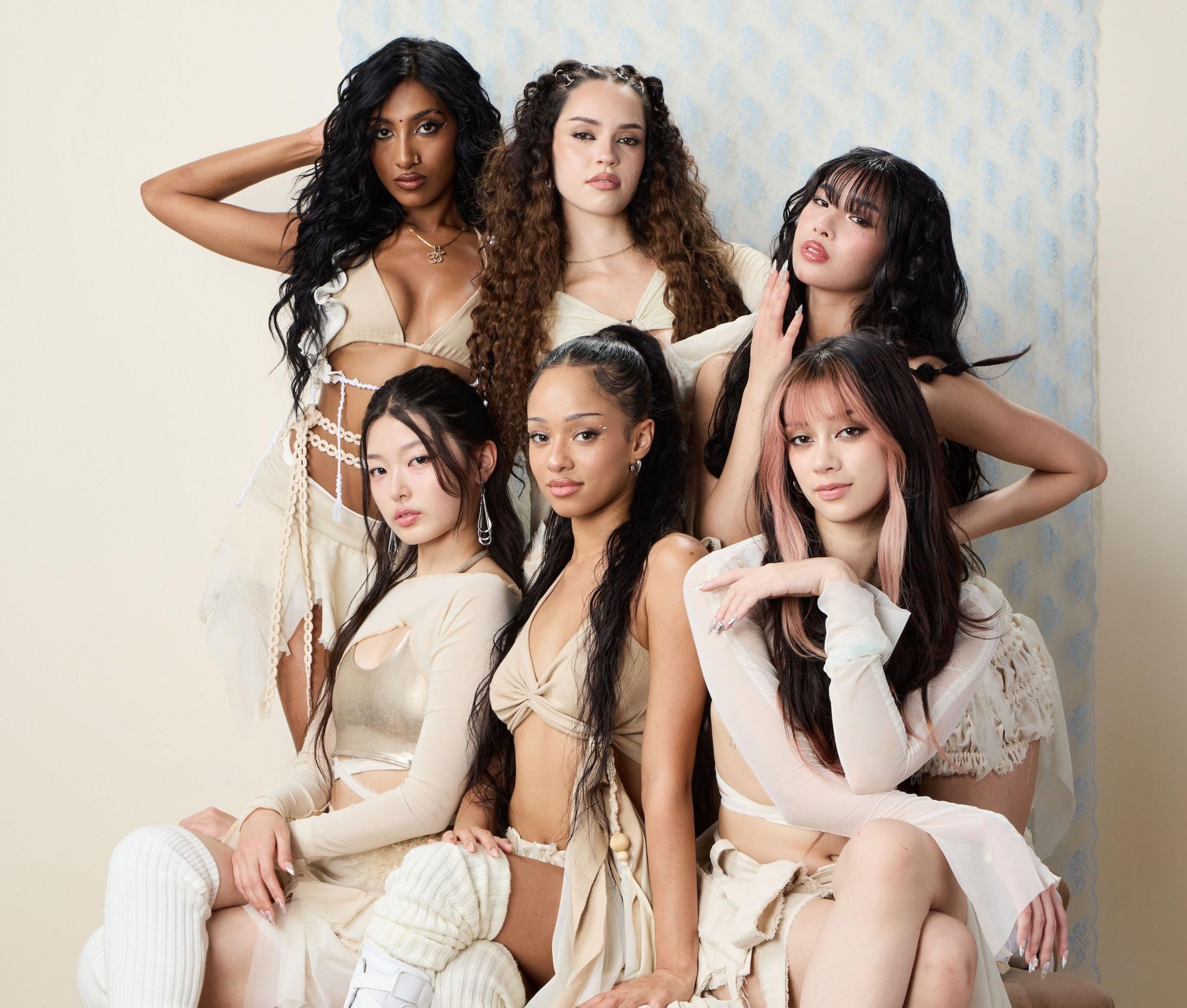Portrait image of the girl group Katseye