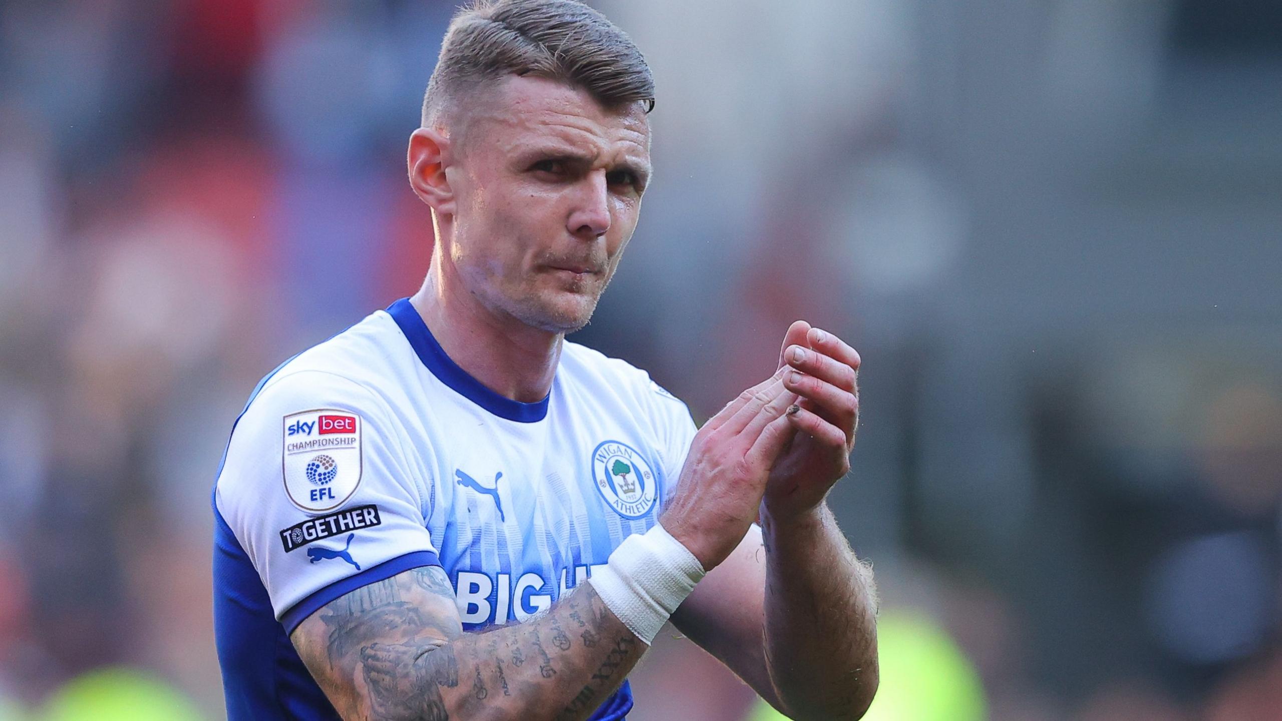 Max Power applauds the Wigan fans