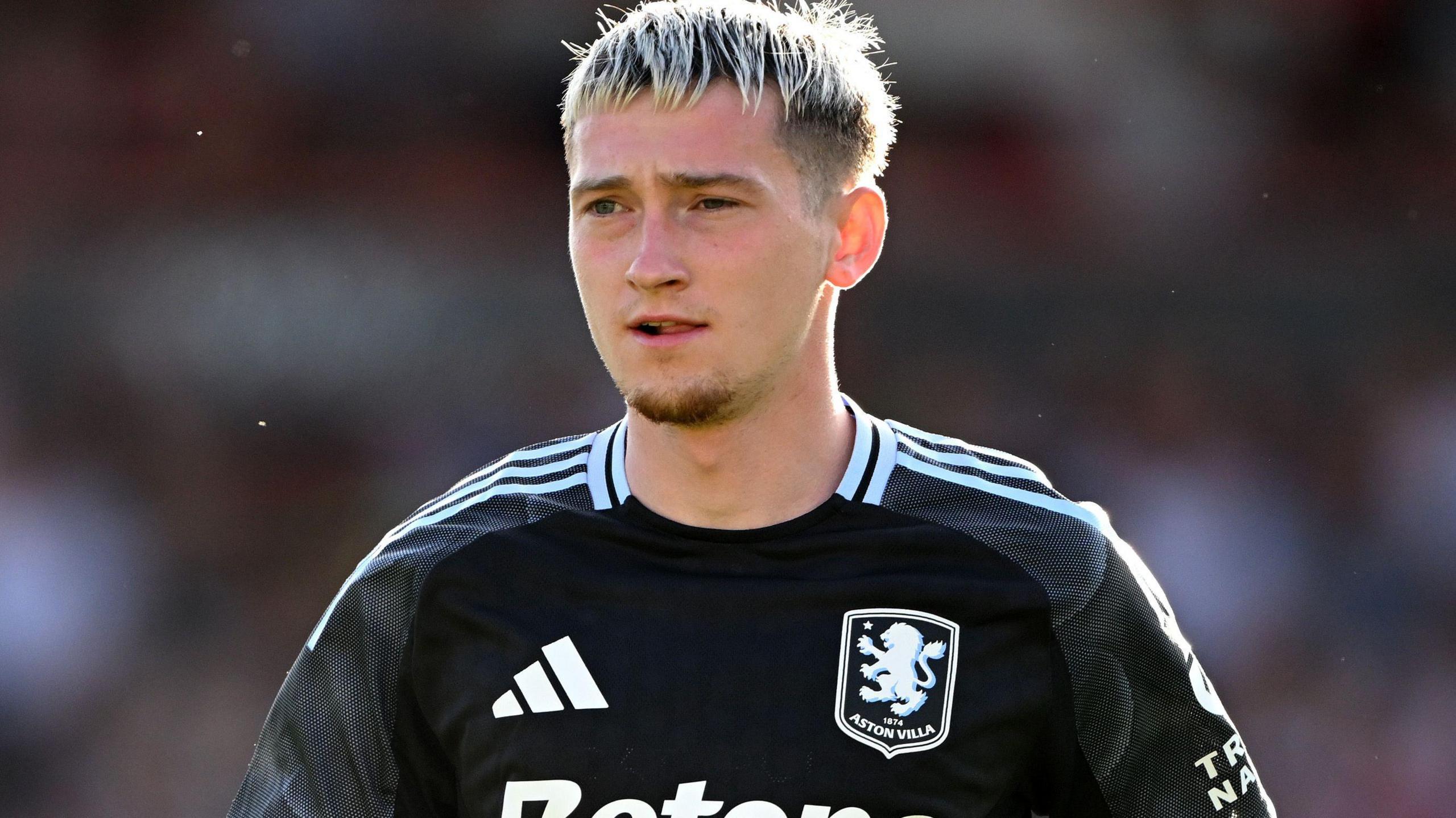Louie Barry in action for Aston Villa