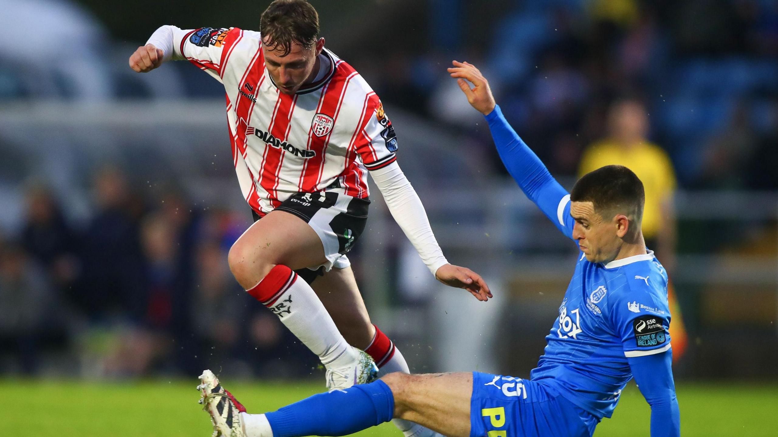 Gavin Whyte is tackled