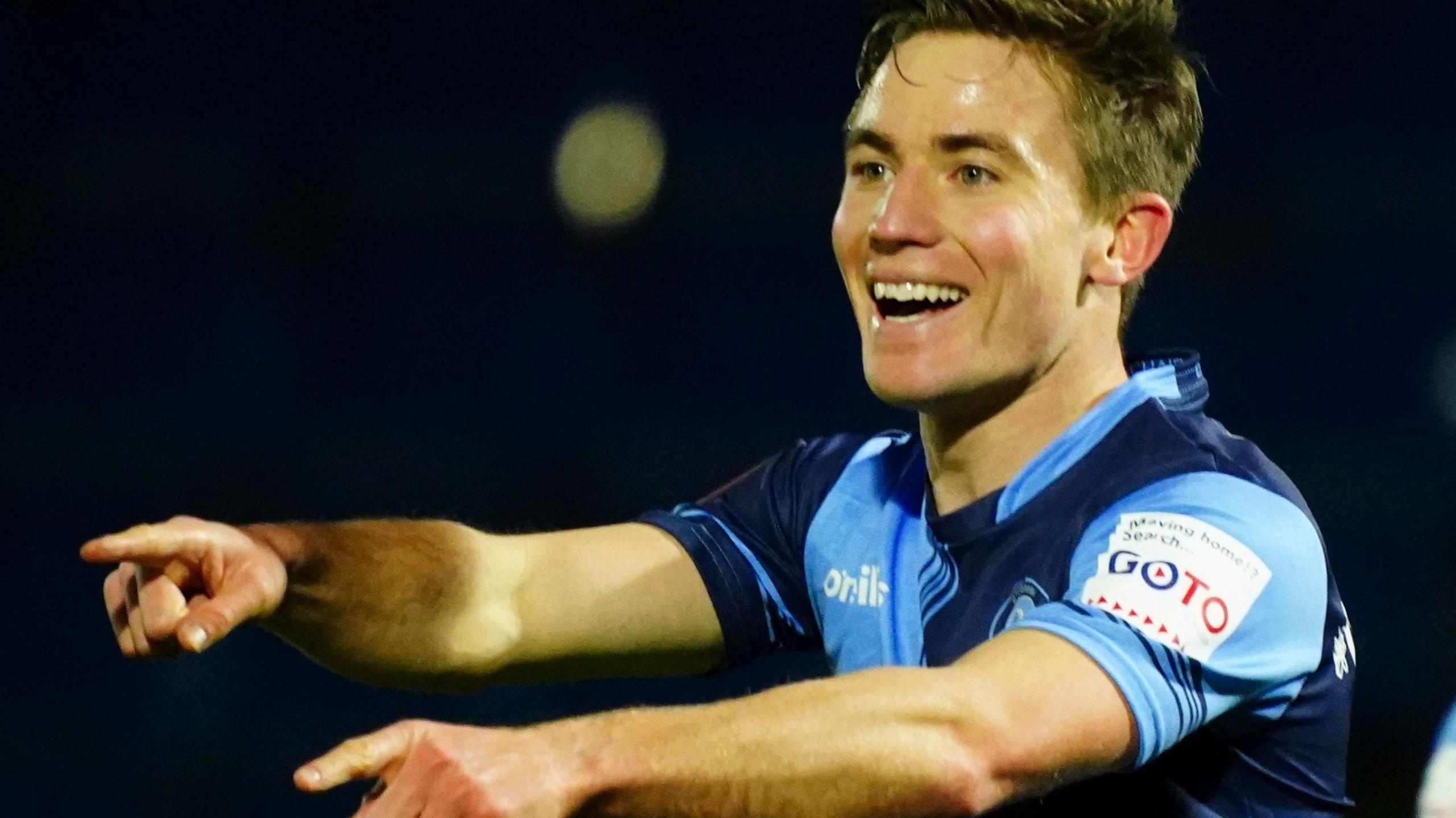 David Wheeler celebrates