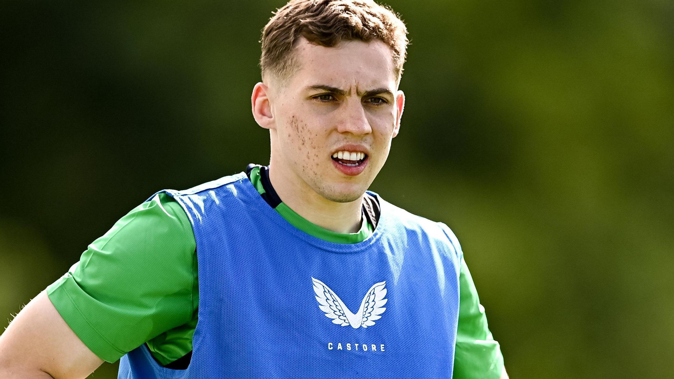 Darius Lipsiuc during a training session for Republic of Ireland Under-21s