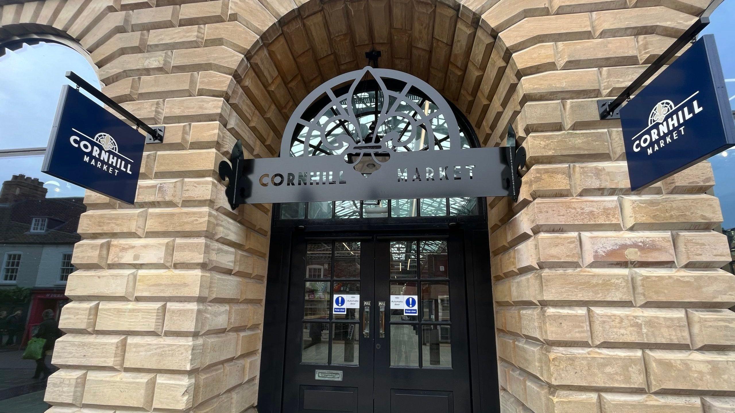 Entrance to the Cornhill Market in Lincoln