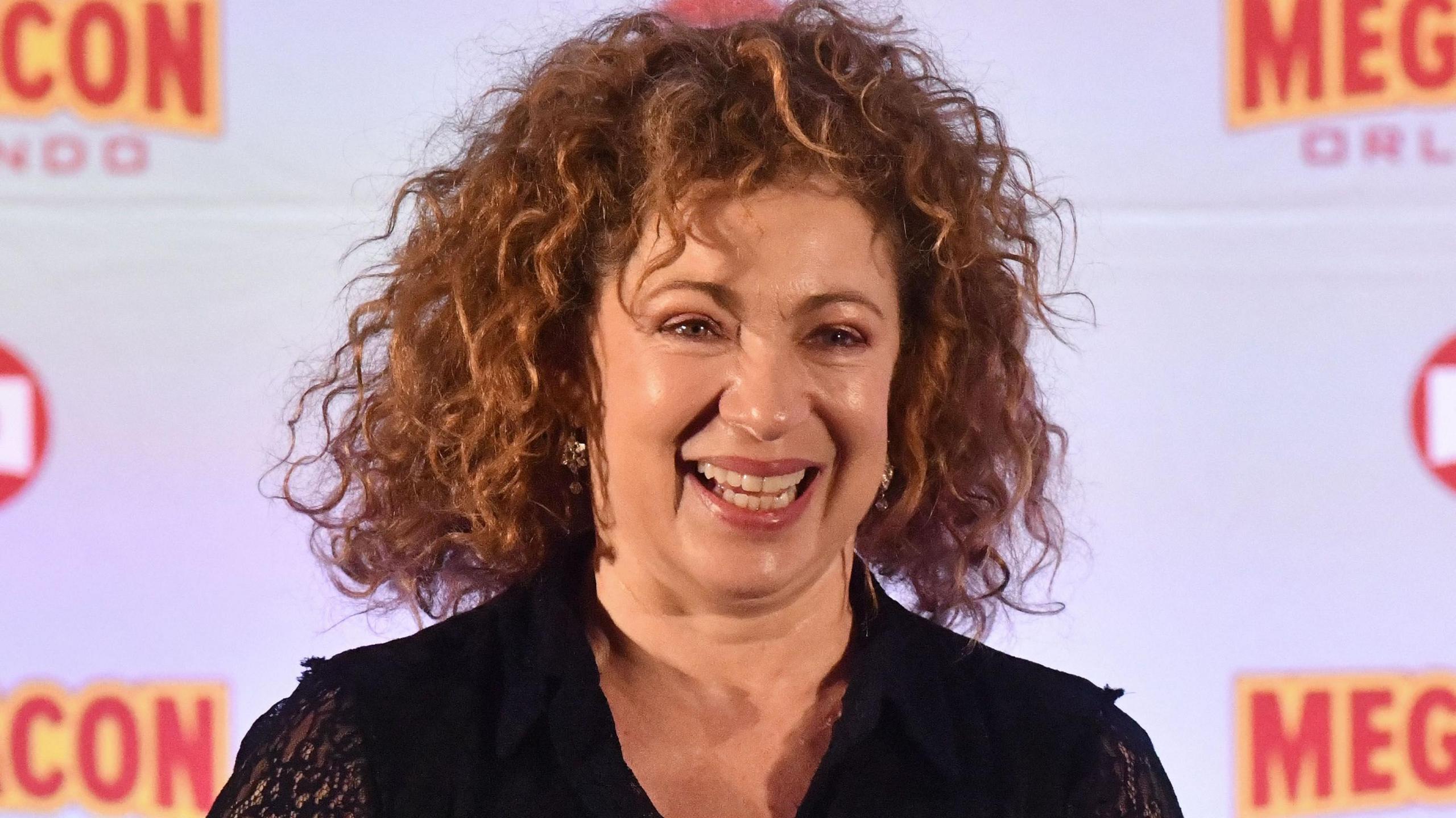 Alex Kingston smiling at Megacon 2024