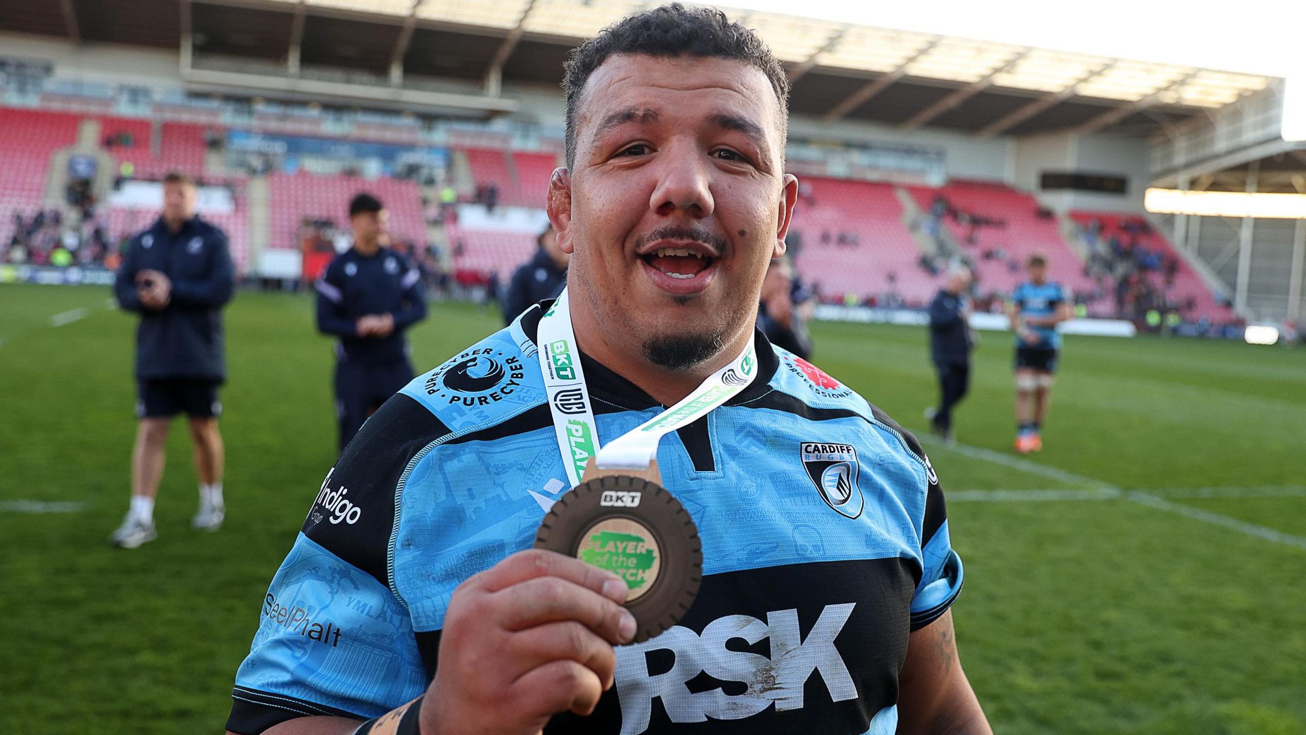 Cardiff prop Javan Sebastian is a Scotland international