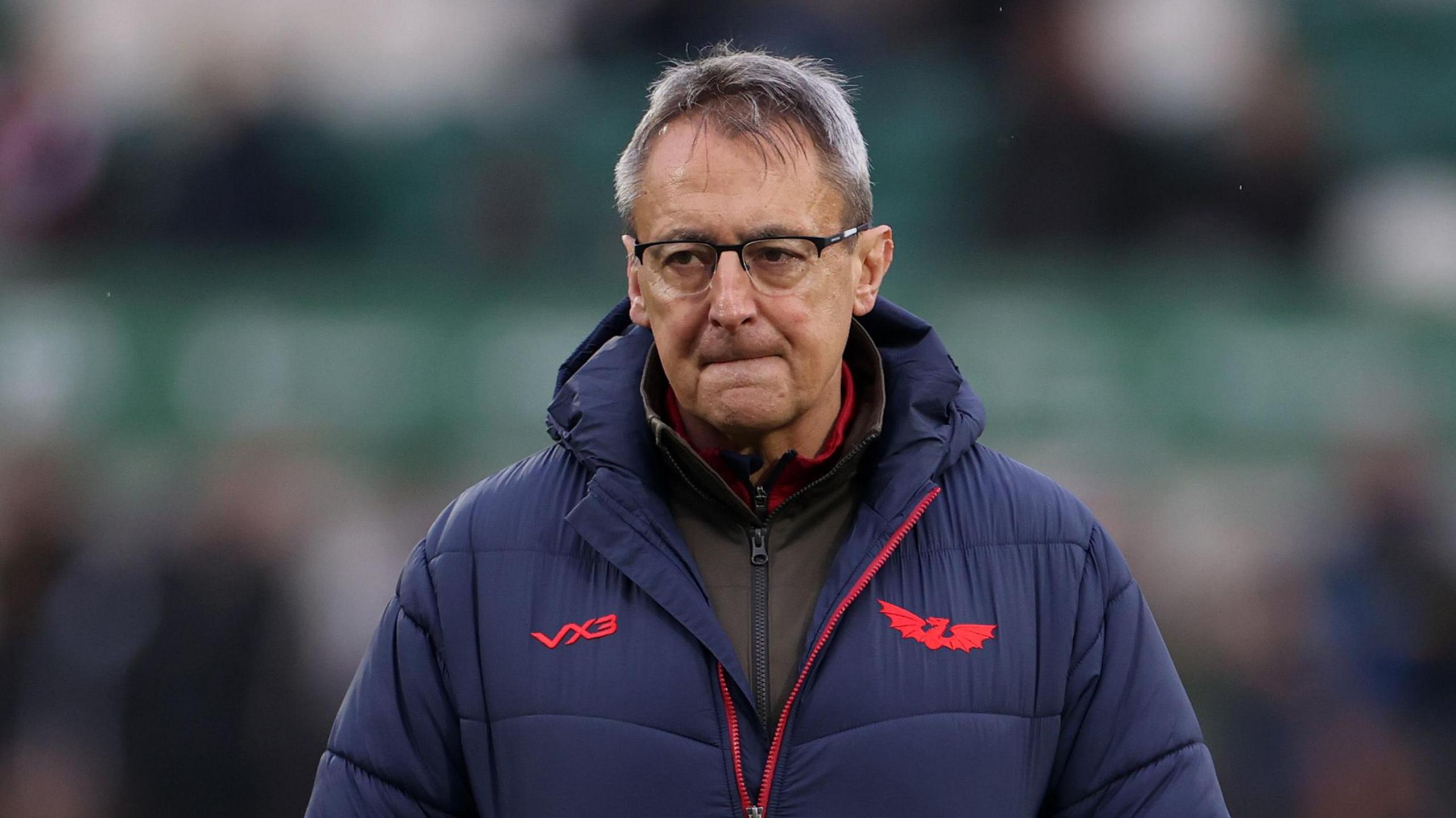 Nigel Davies looks on as Scarlets prepare to face Northampton in the European Rugby Champions Cup in January.