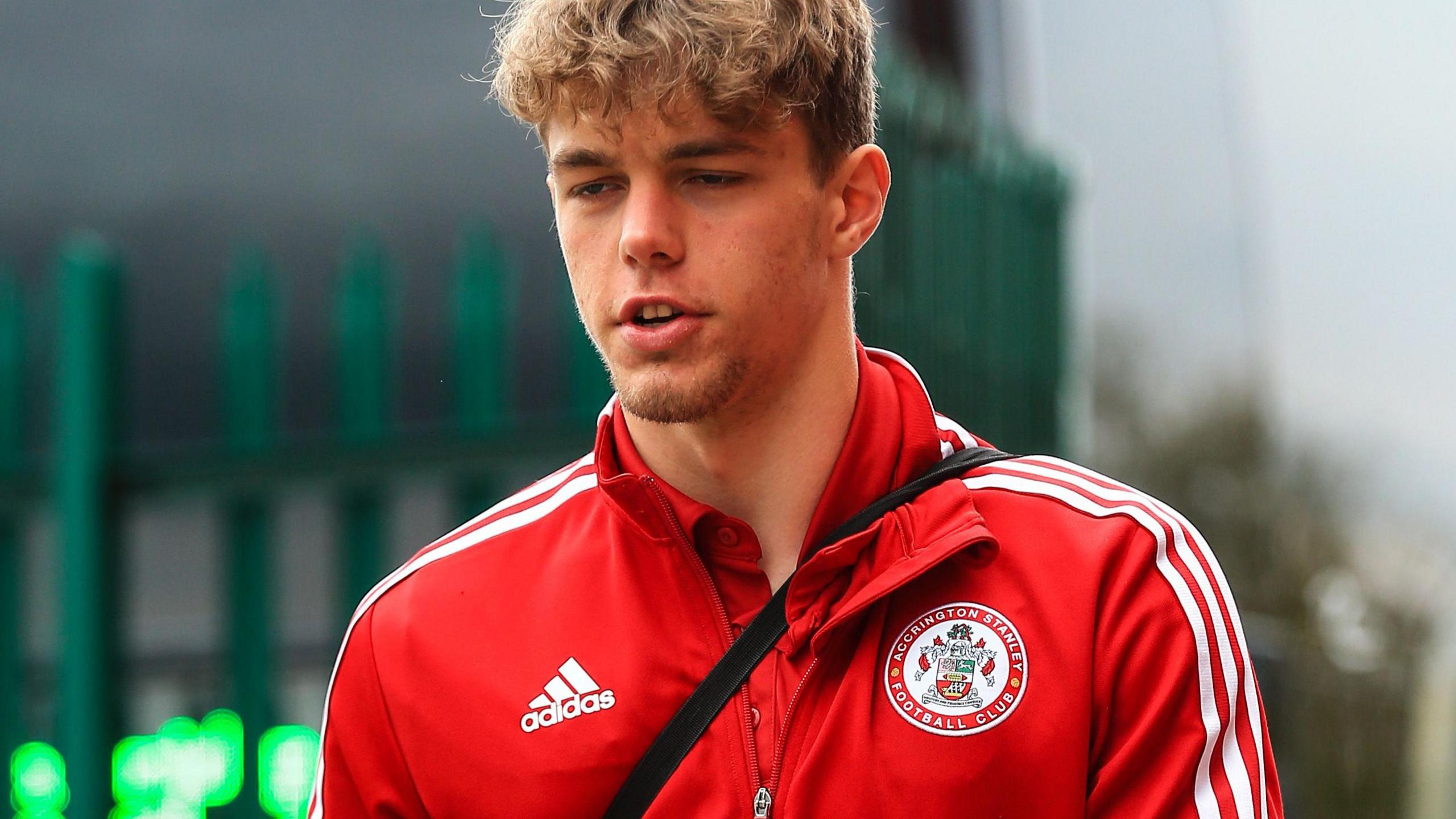 Accrington goalkeeper Liam Isherwood