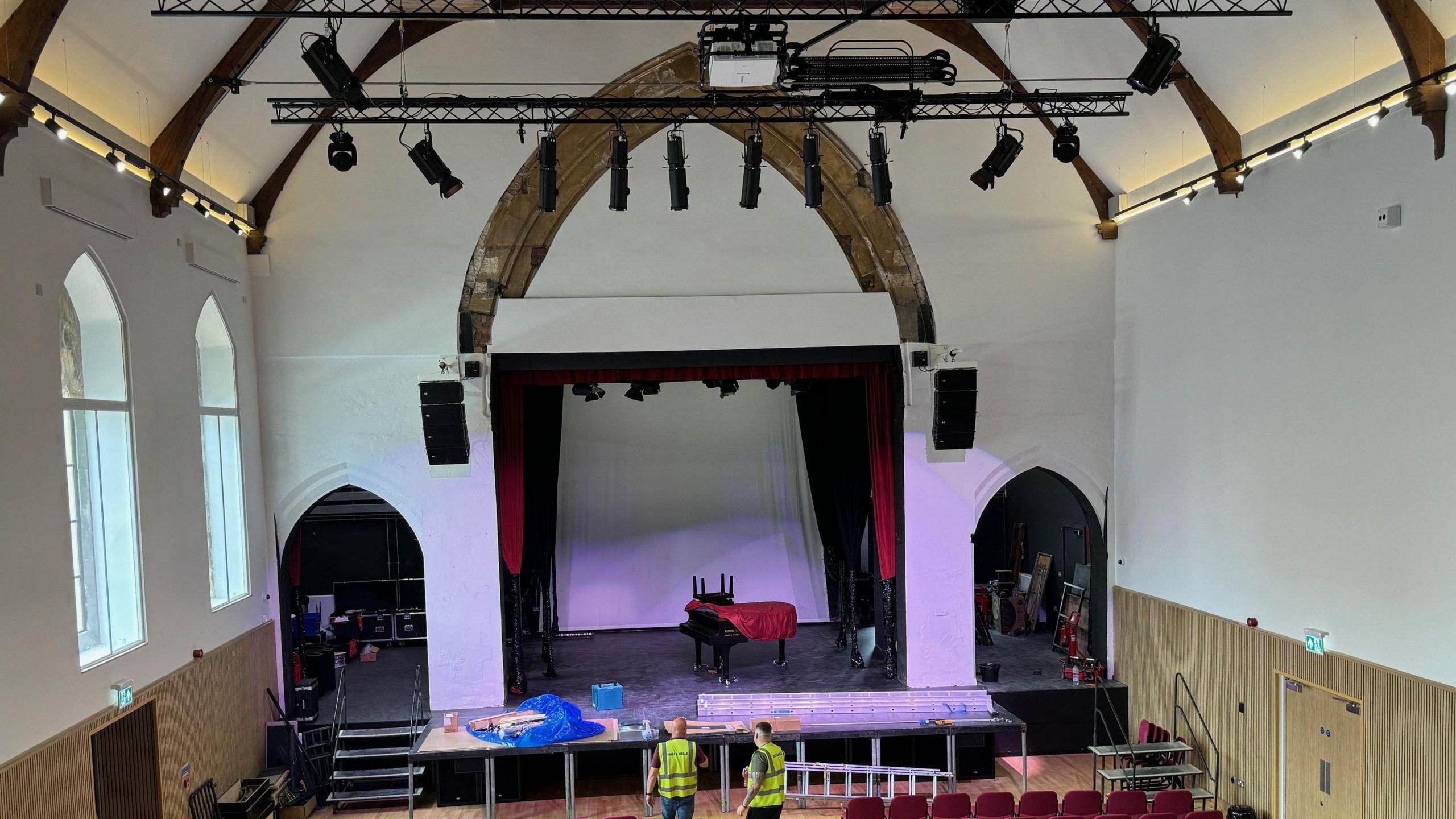 Finishing touches at the Muni Theatre