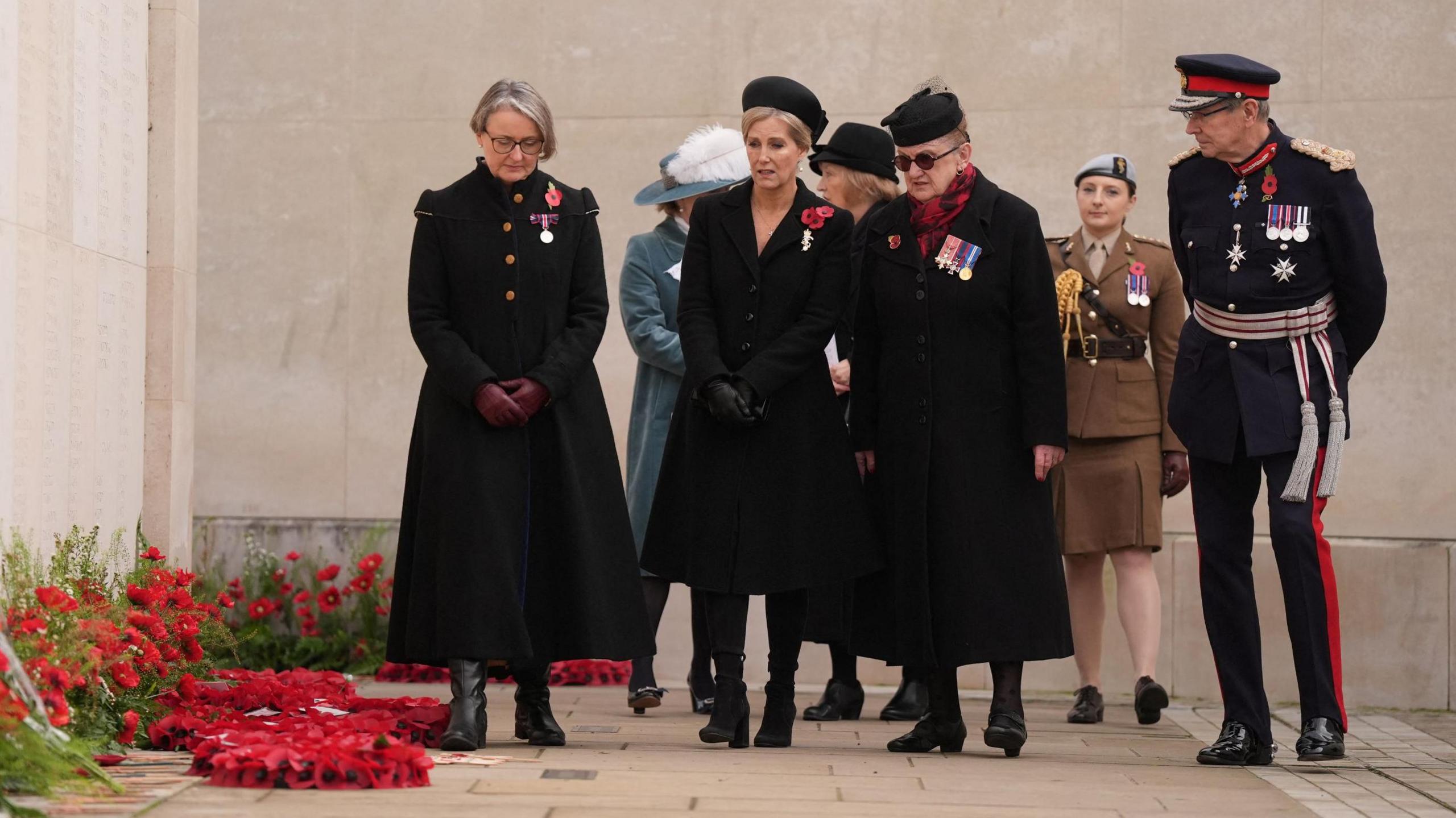 Sophie, the Duchess of Edinburgh led the ceremony at the National Memorial Arboretum in Staffordshire.