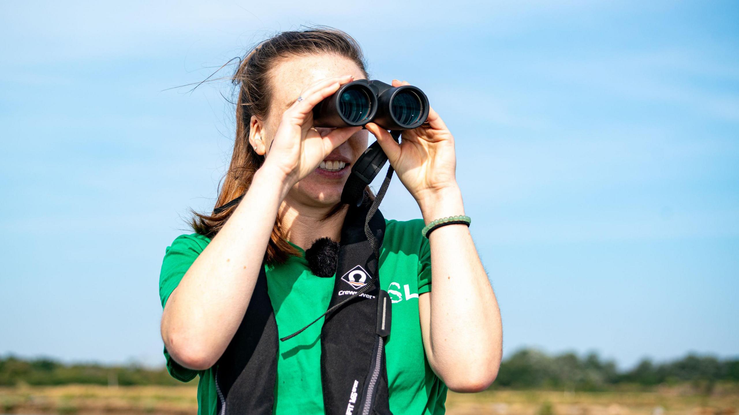 Conversationist Hannah McCormick during the seal survey