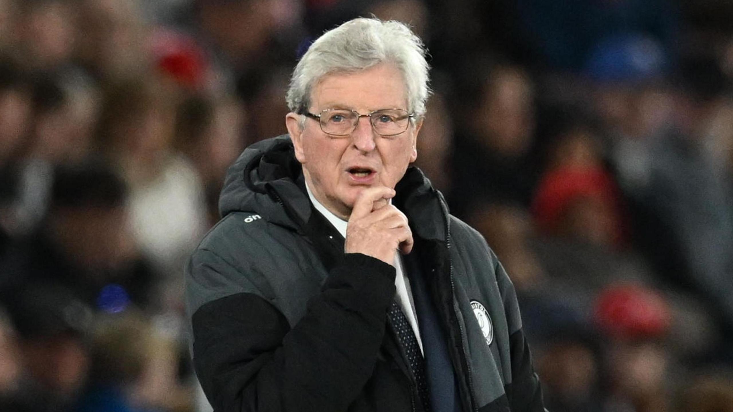 Bristol City's interim boss Roy Hodgson watches on from the touchline during his five-week spell at Ashton Gate.