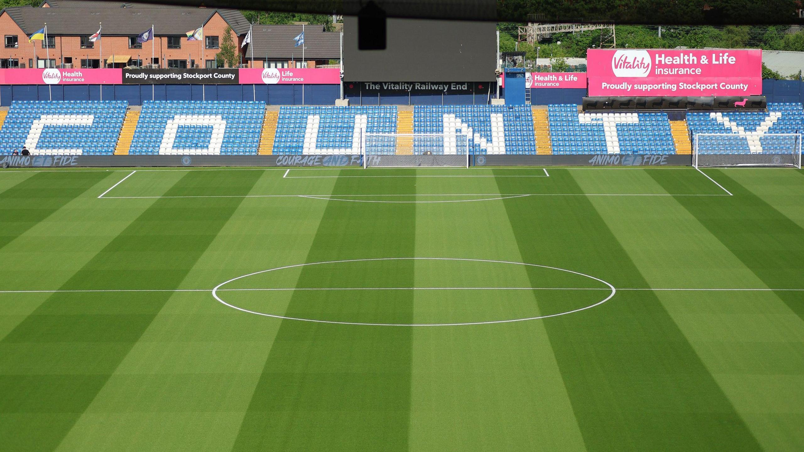 The Railway End at Stockport County's Edgeley Park