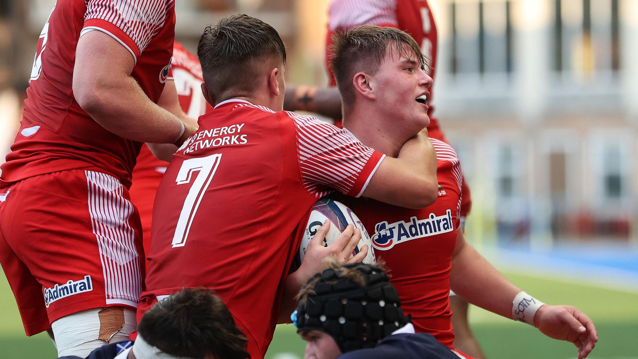 Cam Jones in action for Wales Under-20s