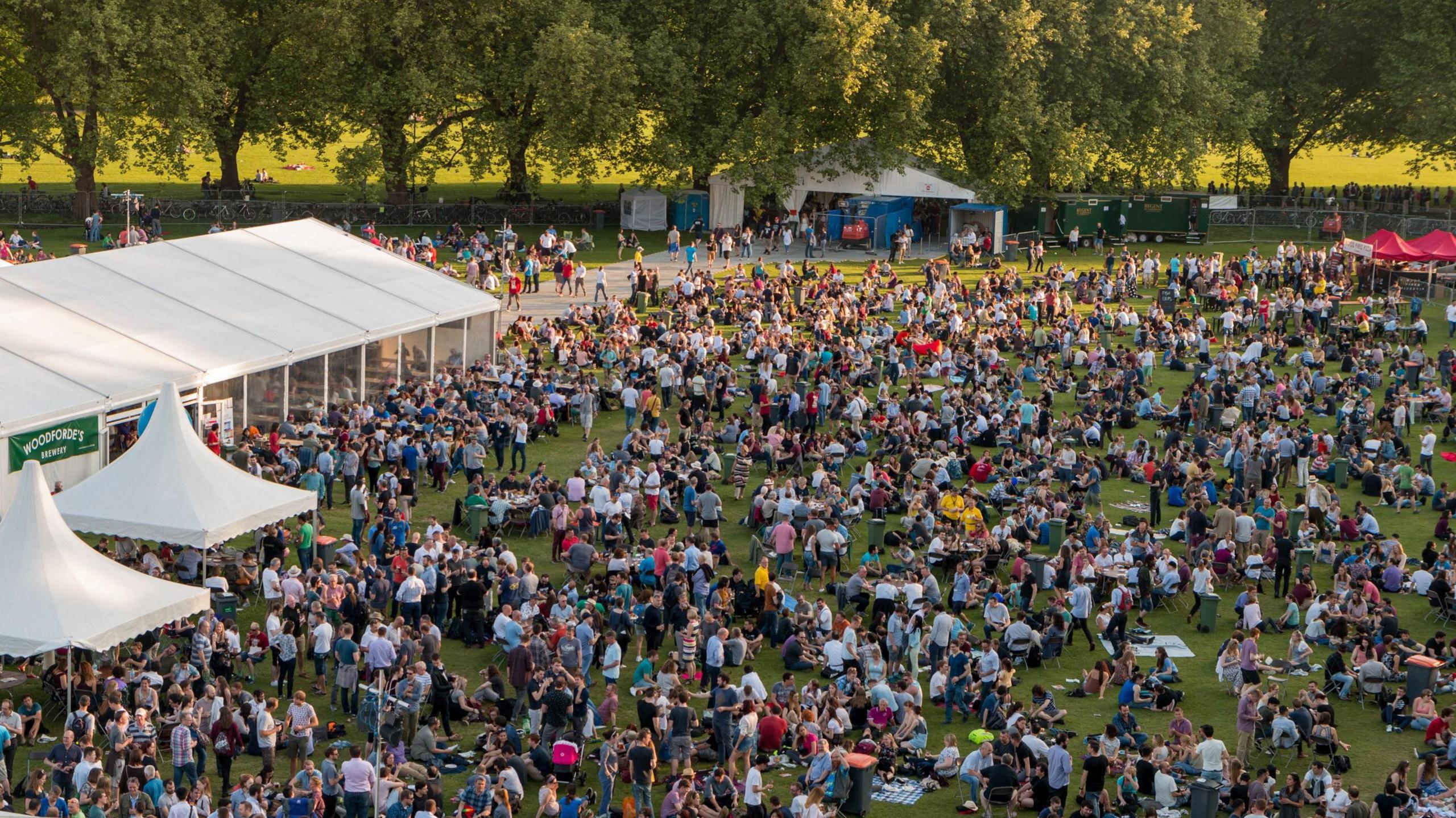 Crowds at the Cambridge Beer Festival