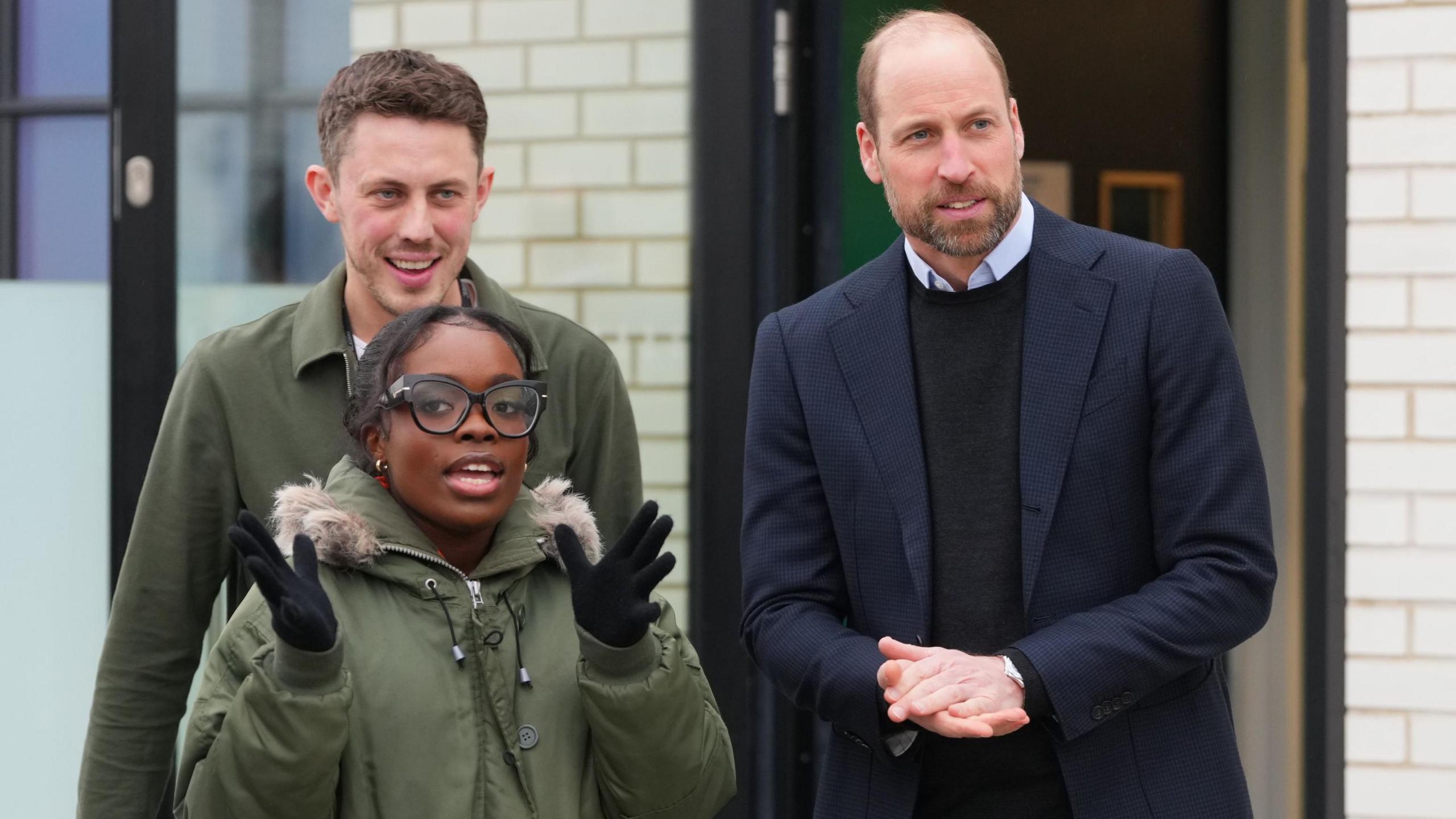 Kendra Ngowu and Prince William at the London School Academy