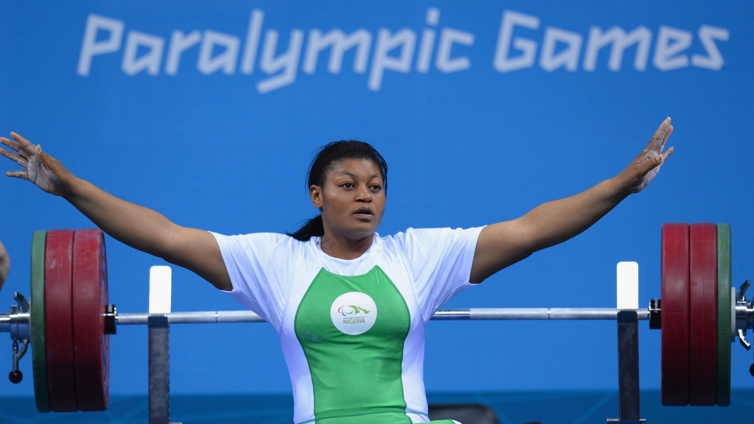 Folashade Oluwafemiayo broke the world record at the London 2012 Paralympics