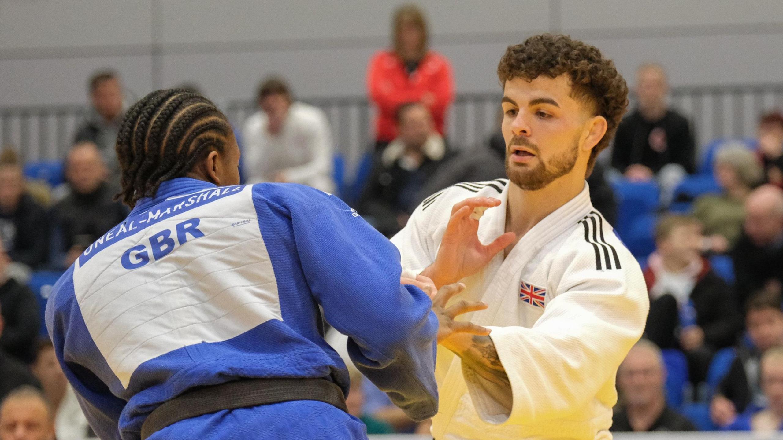 Eric Ham in action in a judo competition