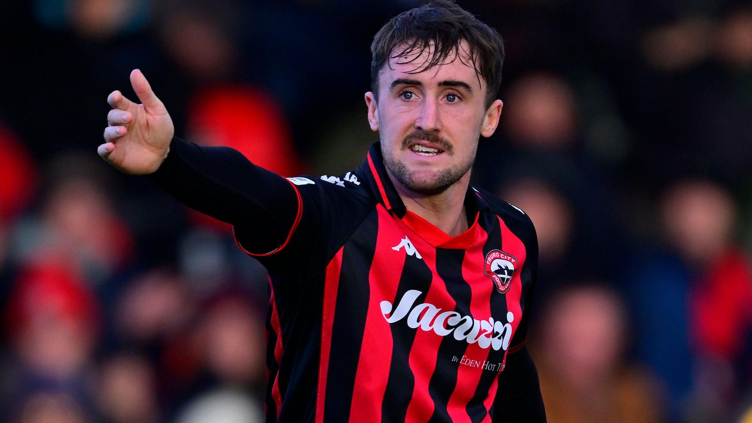 Will Dean was sent off in the closing moments of the draw with Tamworth