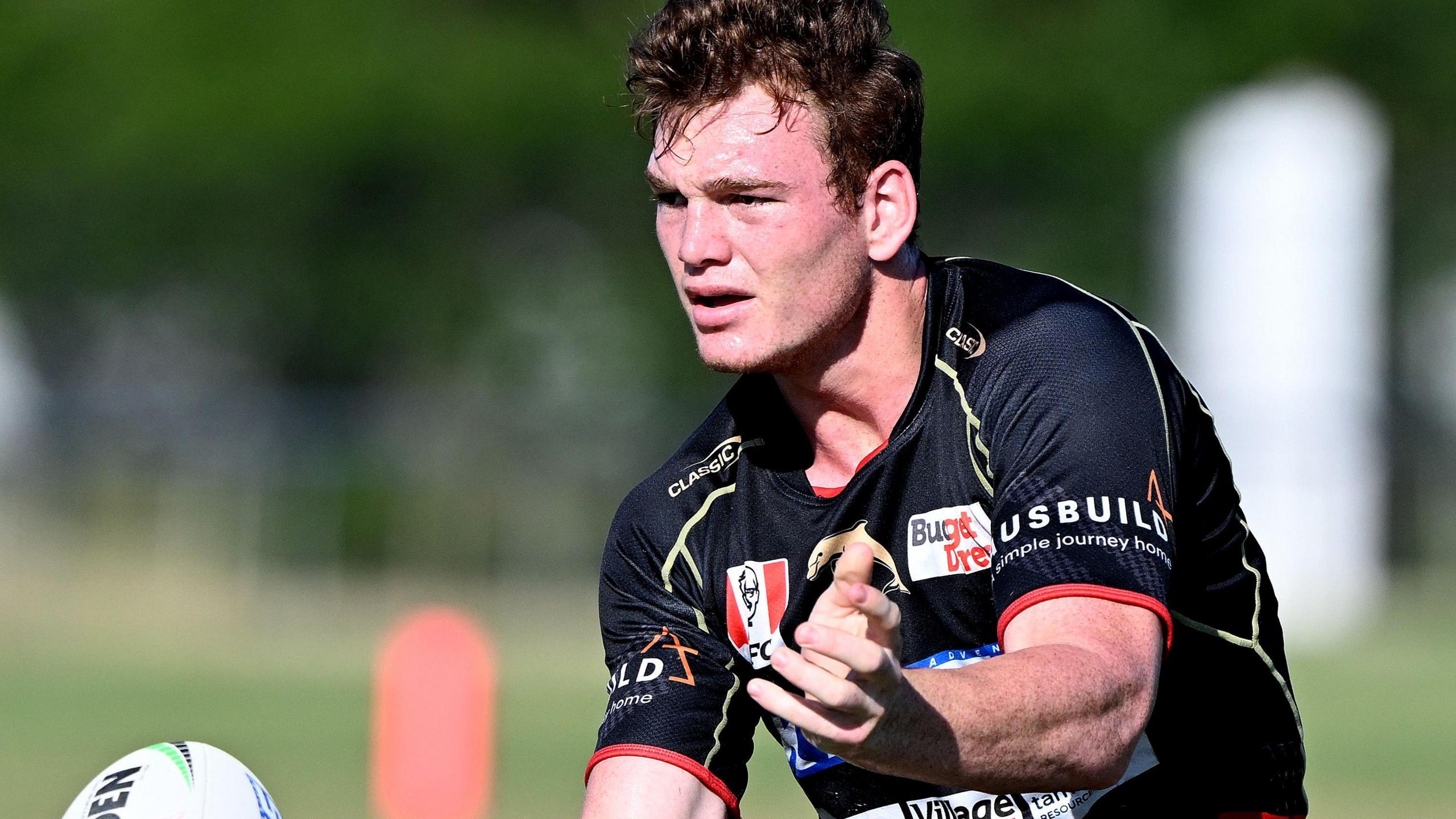 Ryan Jackson in a training session for Dolphins