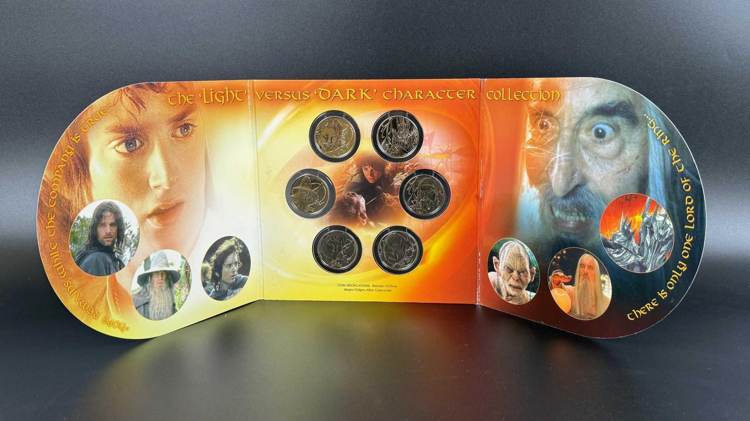 A Lord of the Rings coin collection which is up for auction.