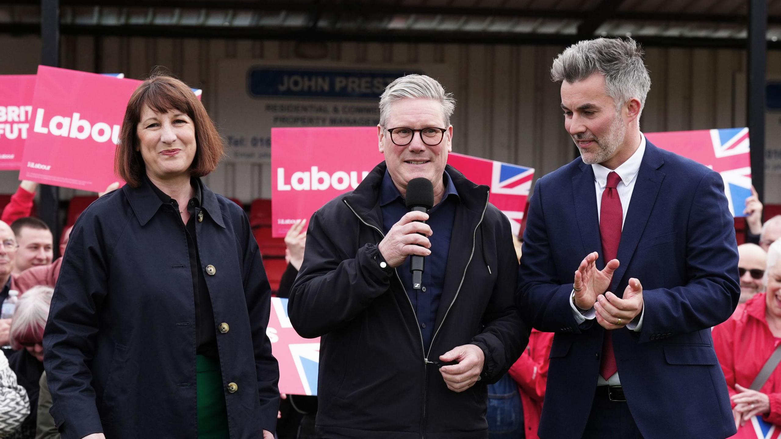 Rachel Reeves, Keir Starmer and David Skaith