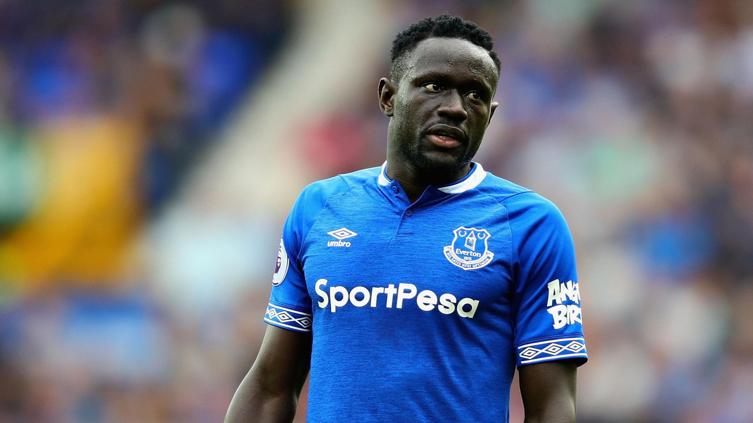 Everton forward Oumar Niasse during Everton's Premier League game against Huddersfield Town in 2018