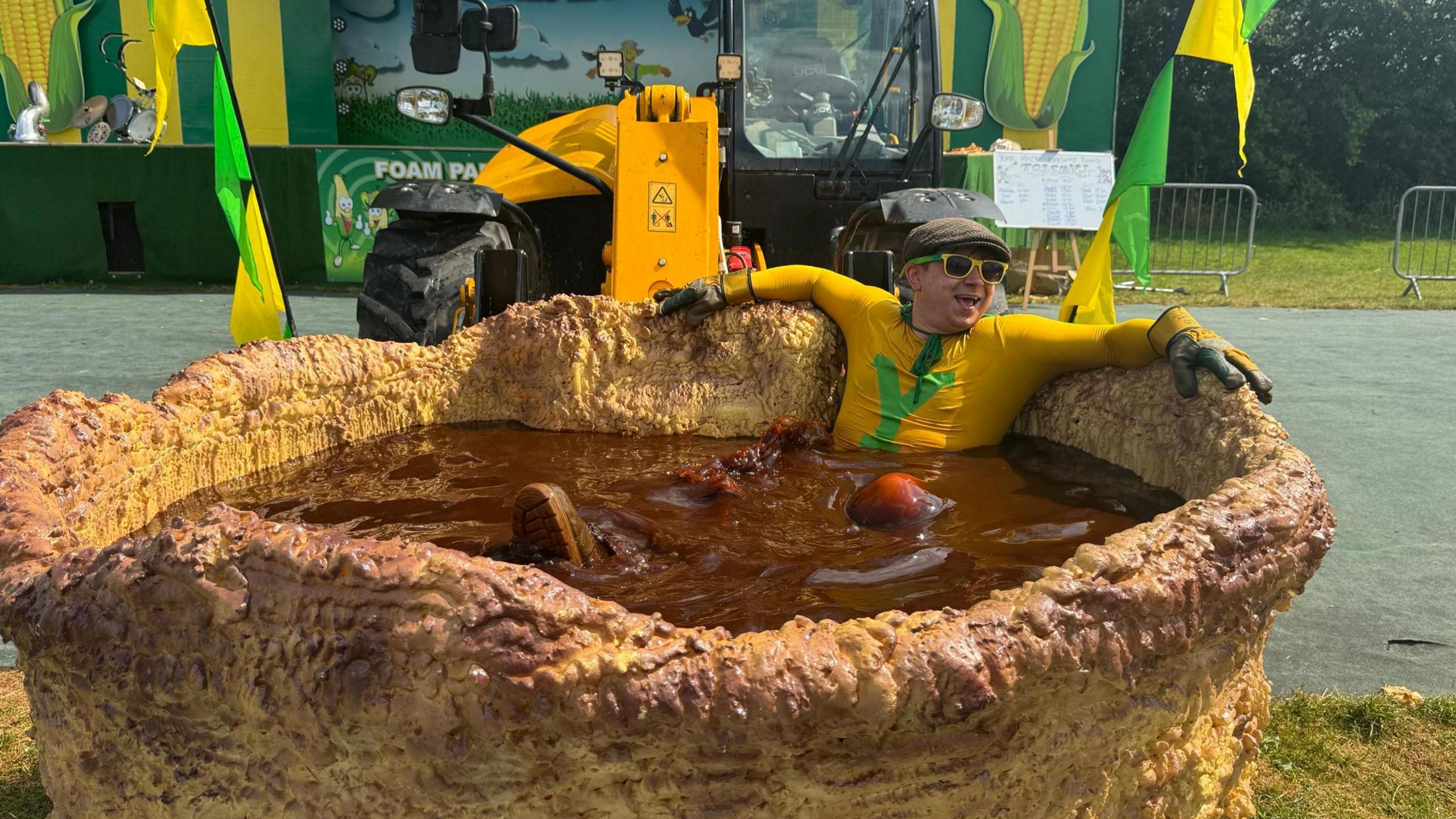 Yorkshireman in his bath of onion gravy