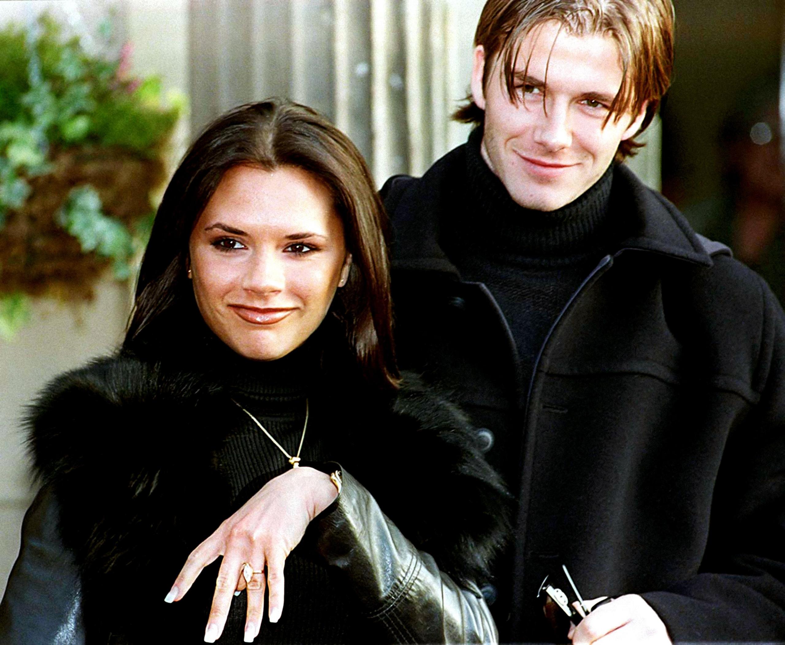David Beckham and Victoria Adams announce their engagement