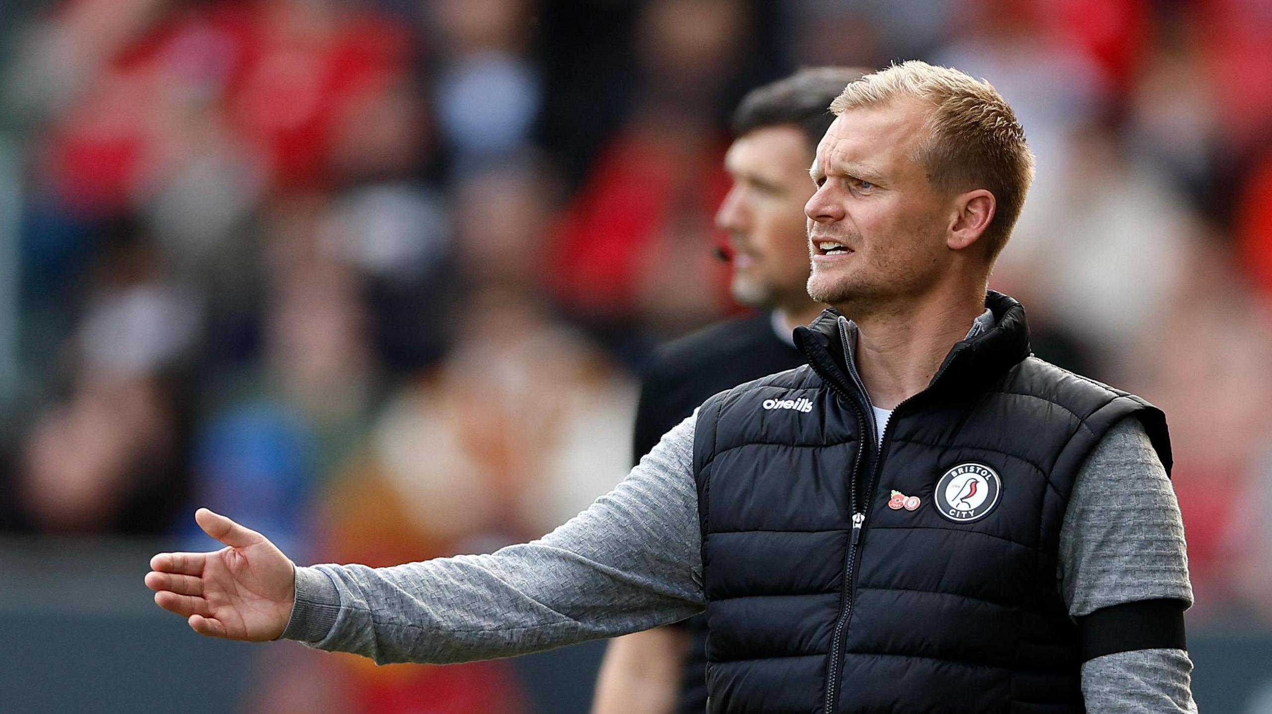 Liam Manning back on the touchline for Bristol City against Leeds United