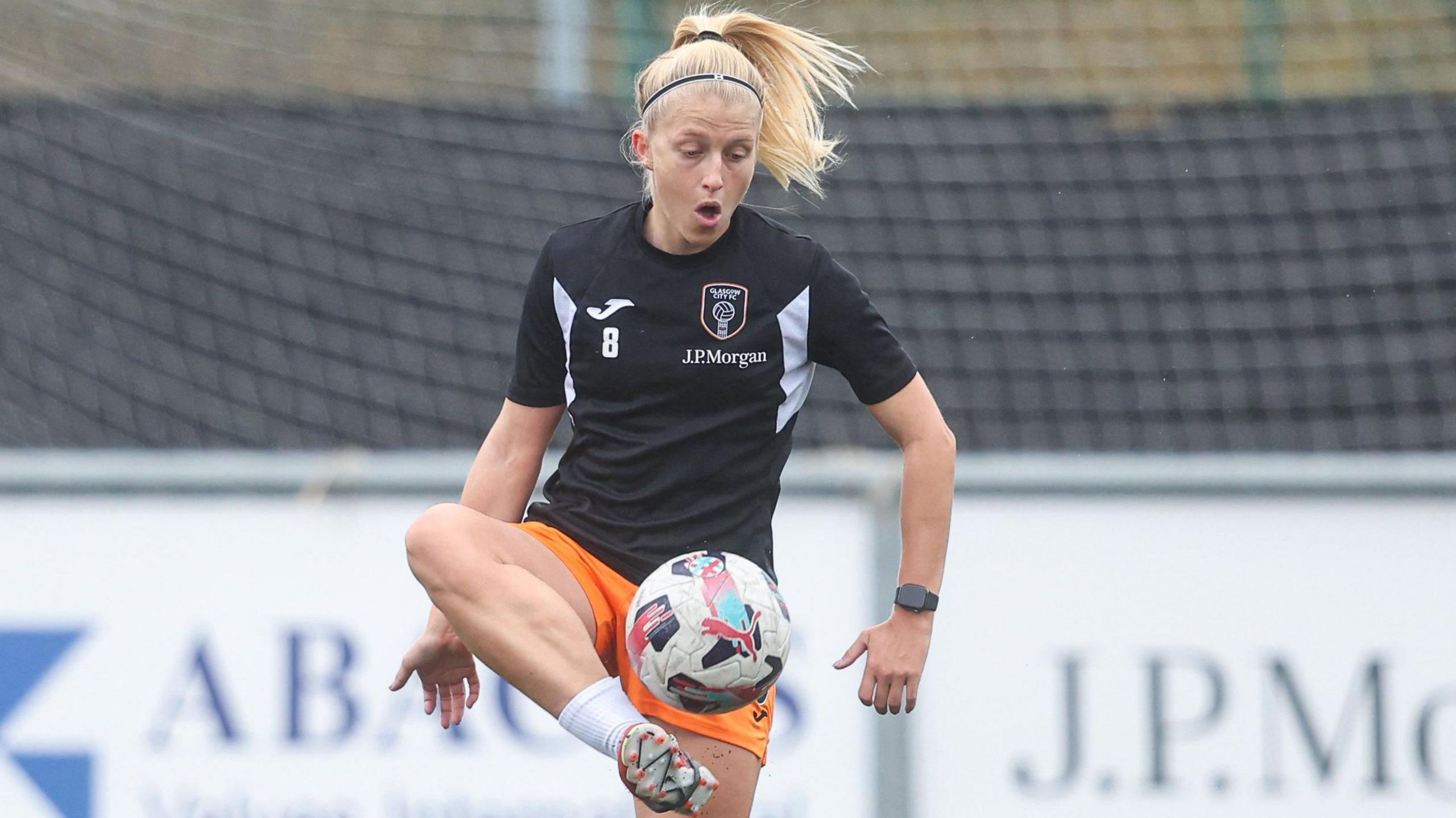 Katie Lockwood found the back of the net after just seven minutes at Petershill Park.